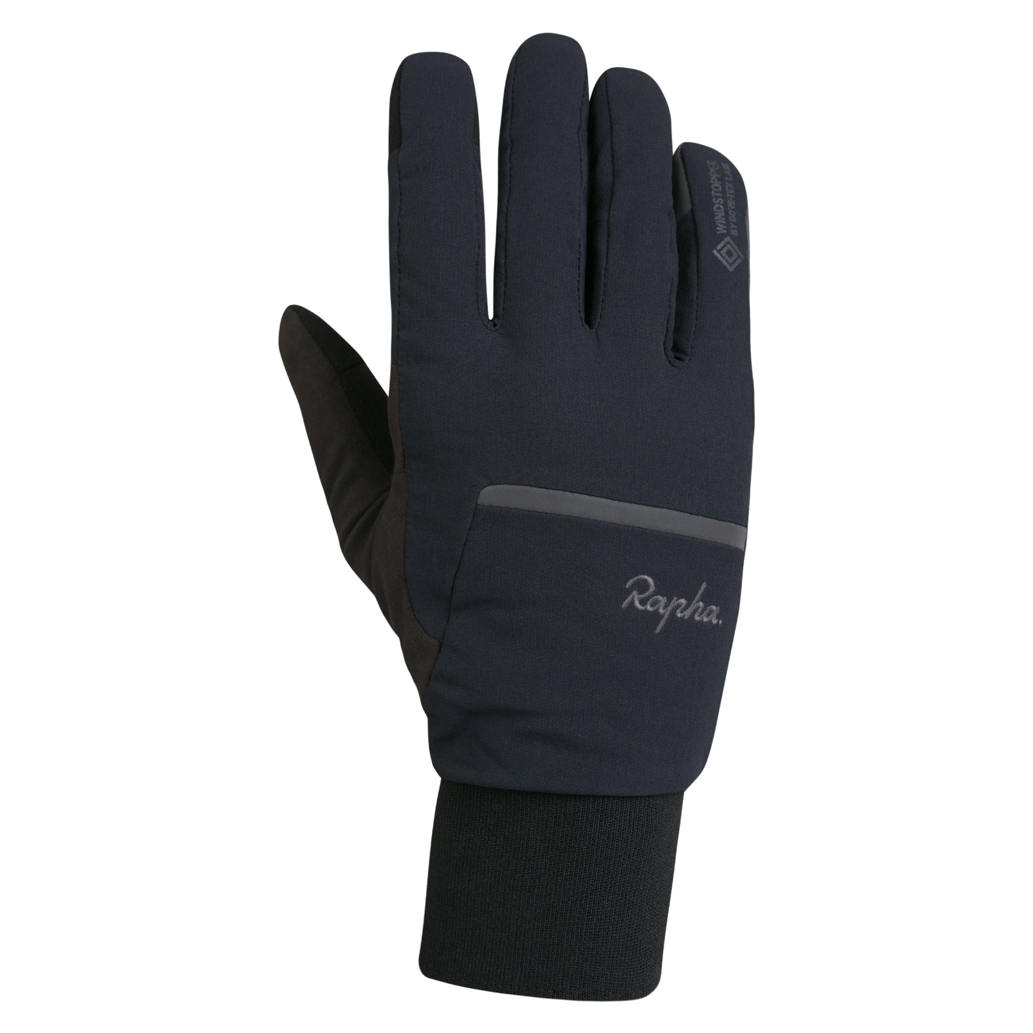 Windstopper Insulated Gloves Black/Grey Reflective