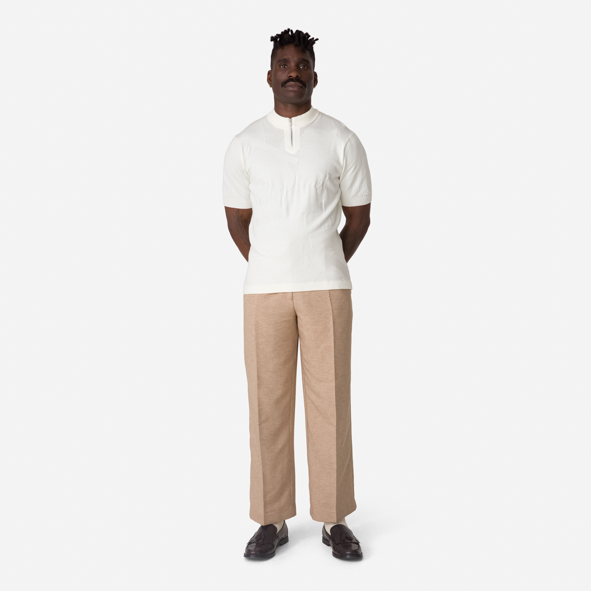 1113-Men-apos-s-St-Raphael-Quarter-Zip-Knit-White-7.jpg Men's St Raphael Quarter Zip Knit White