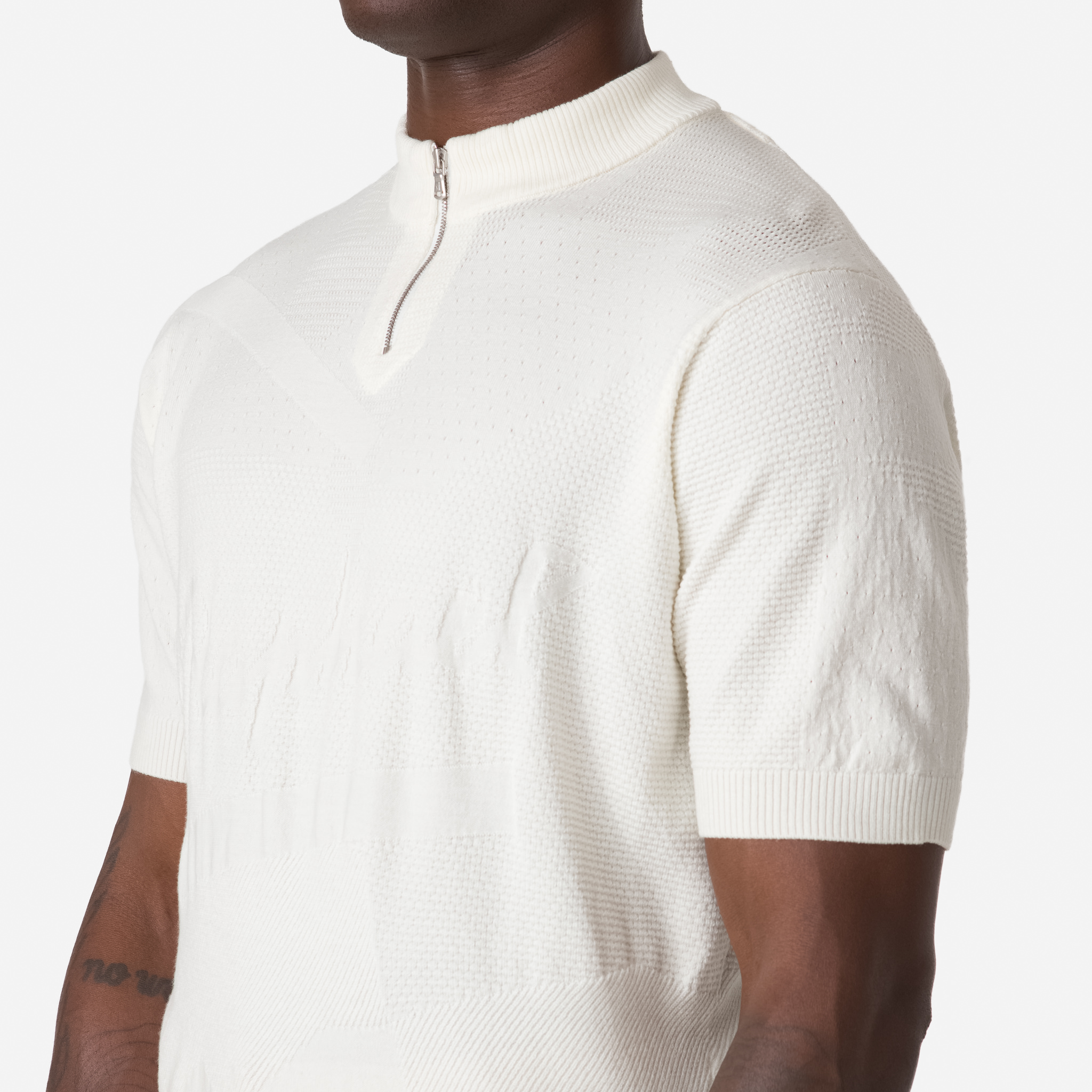 1113-Men-apos-s-St-Raphael-Quarter-Zip-Knit-White-8.jpg Men's St Raphael Quarter Zip Knit White