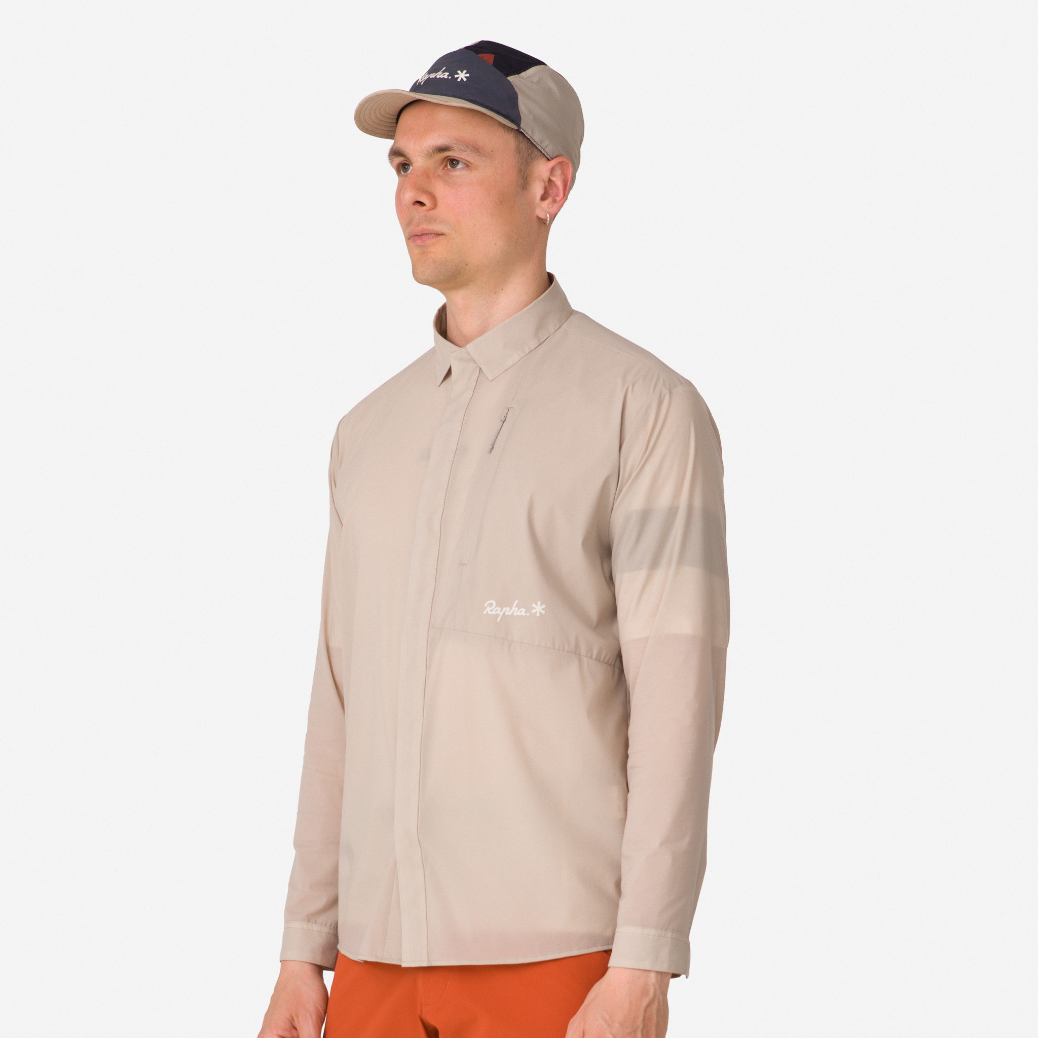 1165-Men-apos-s-Rapha-Snow-Peak-DWR-Light-Shirt-Stone-Off-White-6.jpg Men's Rapha + Snow Peak DWR Light Shirt Stone/Off-White