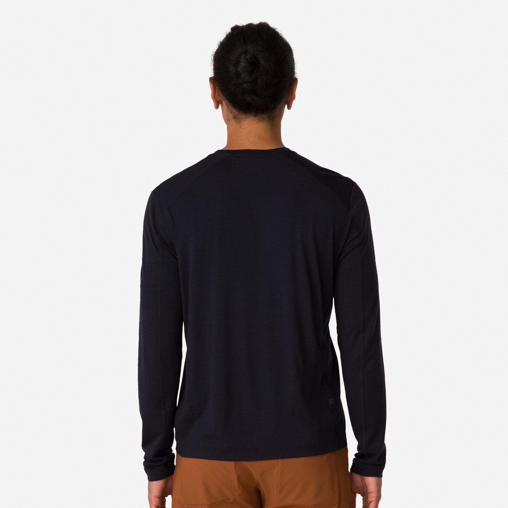 Men&apos;s Merino Long Sleeve T-Shirt Black/Black