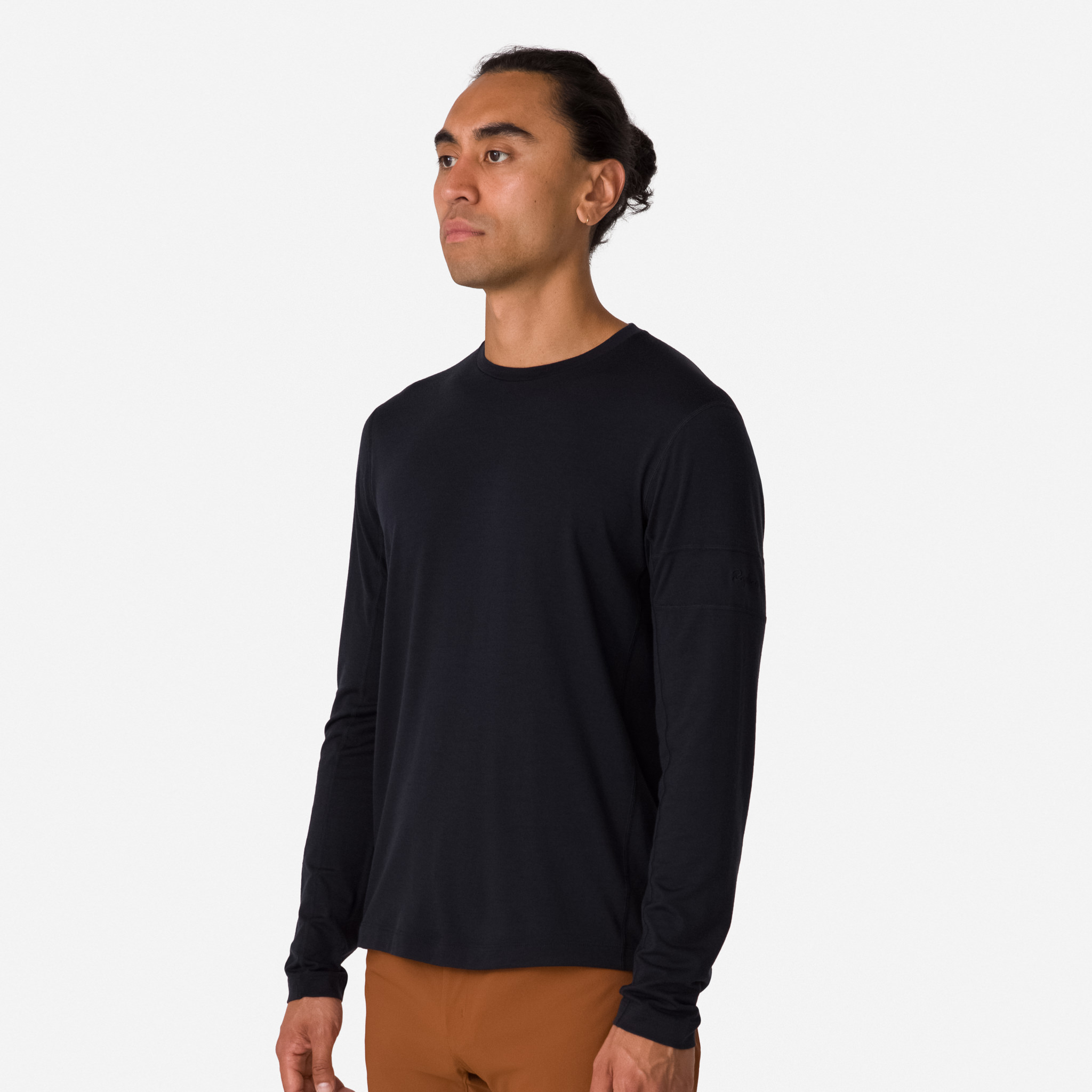 1172-Men-apos-s-Merino-Long-Sleeve-T-Shirt-Black-Black-3.jpg Men's Merino Long Sleeve T-Shirt Black/Black