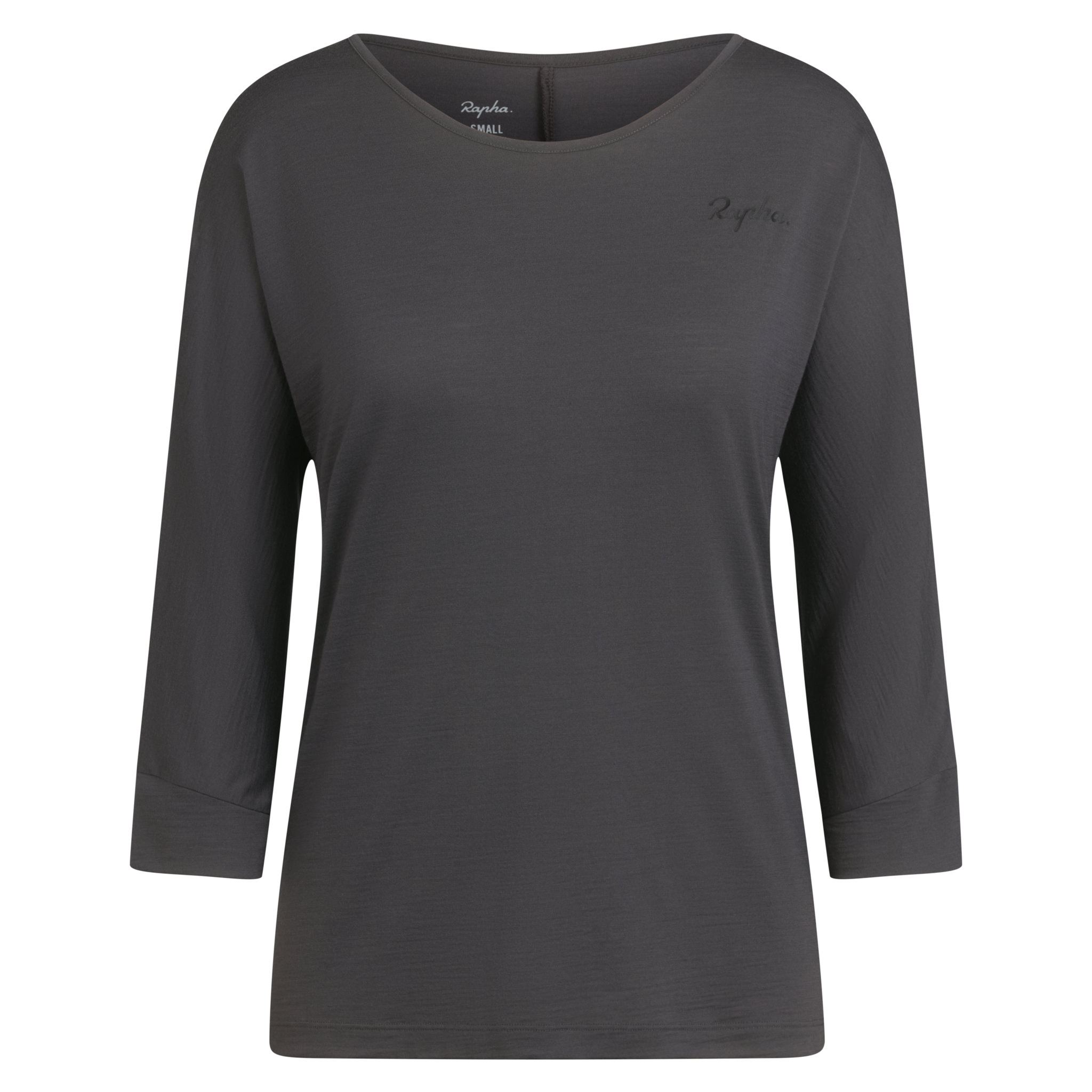 Women&apos;s Trail Merino 3/4 Sleeve Top Dark Grey/Black
