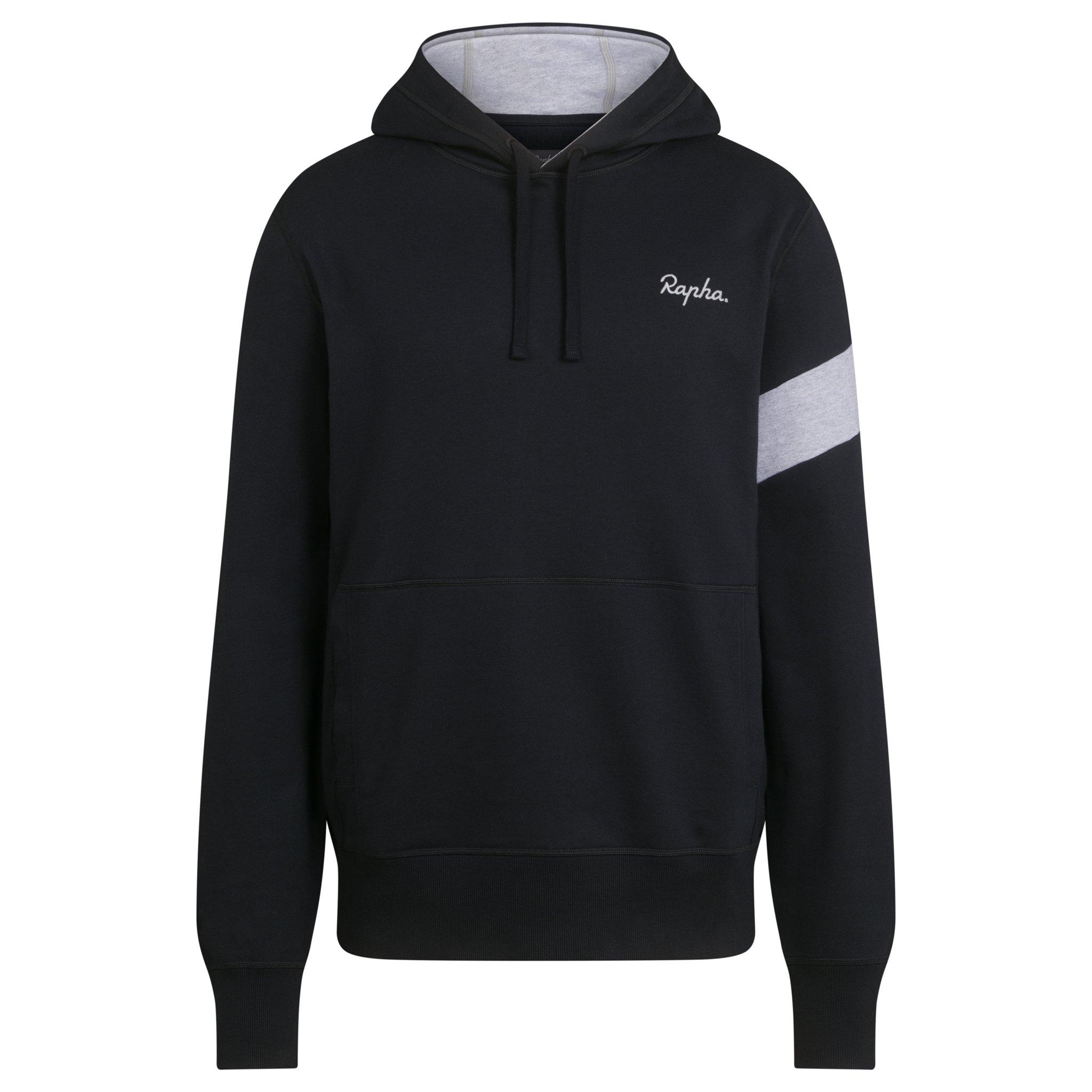 Men&apos;s Trail Hoodie Black/Light Grey Marl