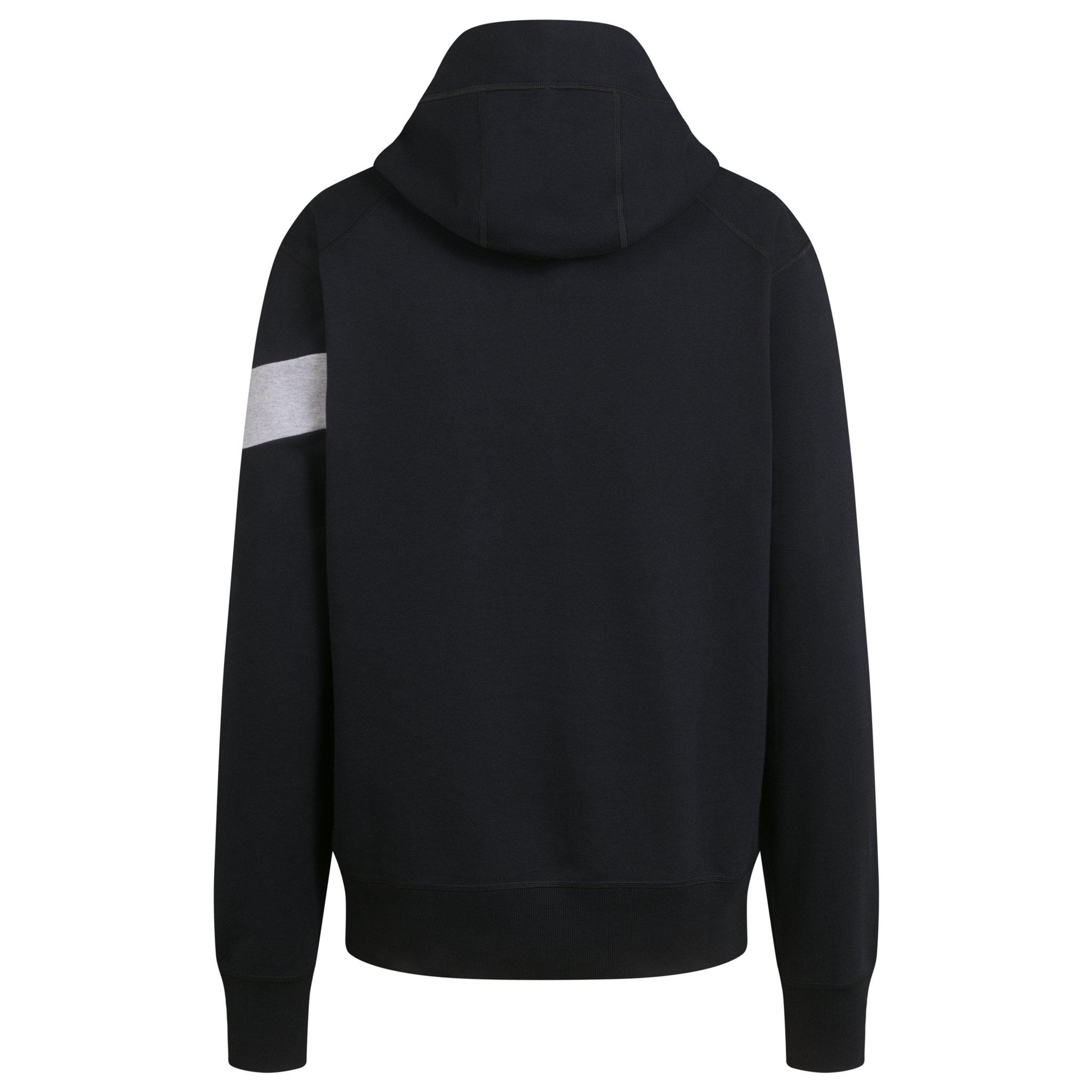 Men&apos;s Trail Hoodie Black/Light Grey Marl