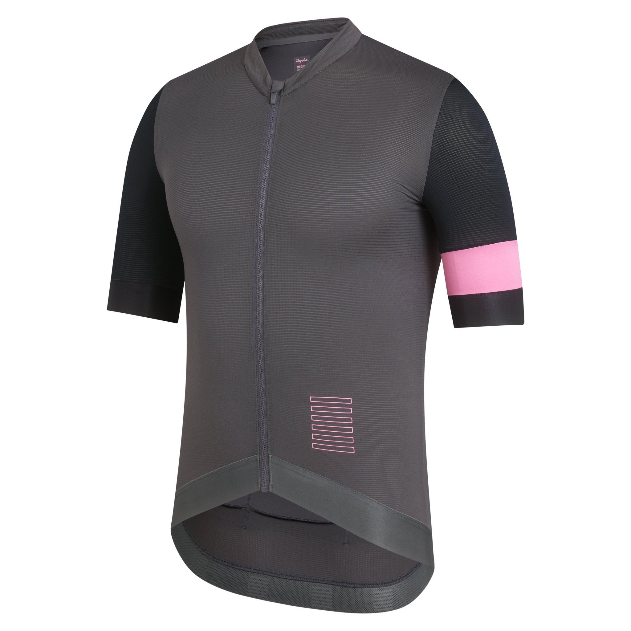 Men&apos;s Pro Team Training Jersey Carbon Grey/Black/Pink