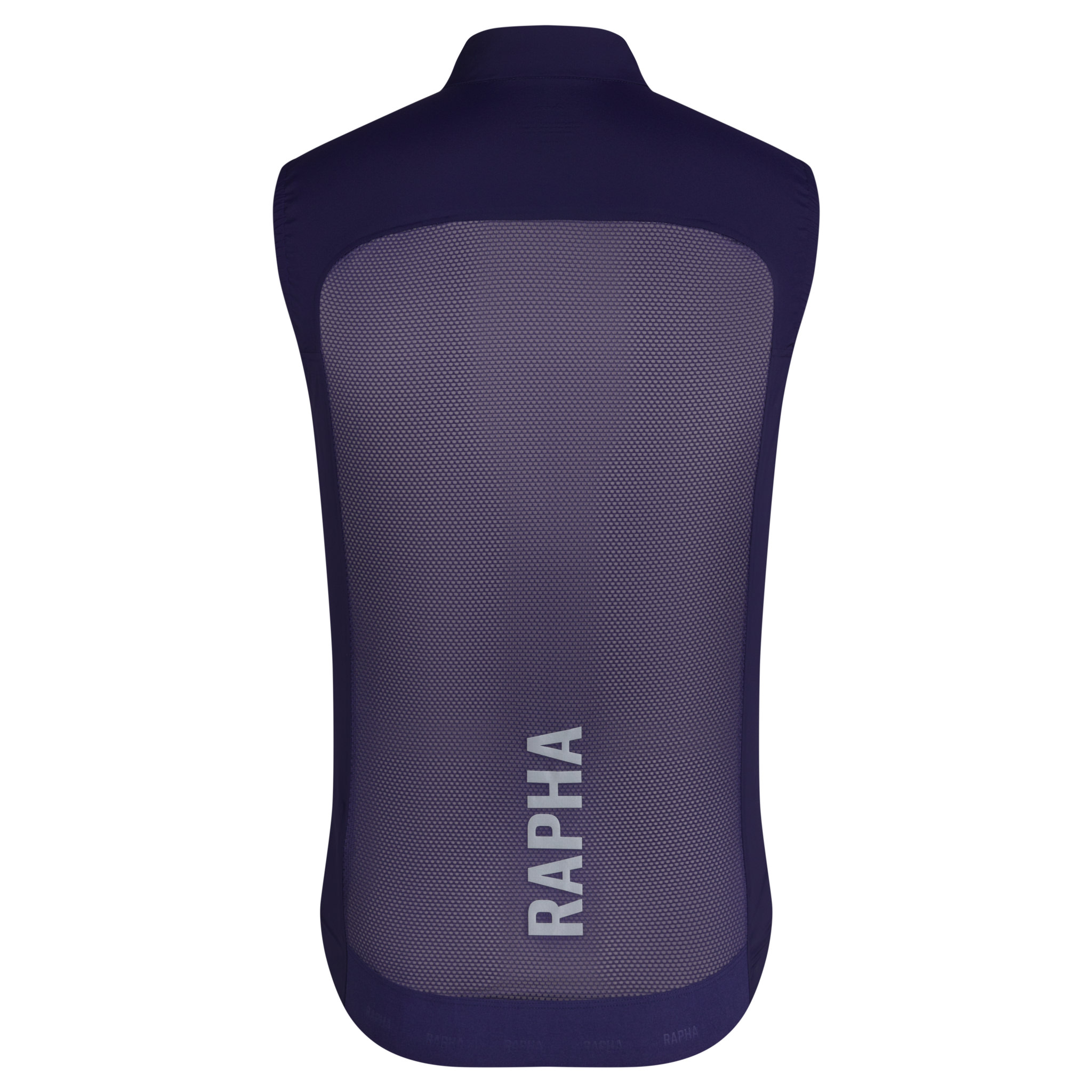 Men&apos;s Pro Team Lightweight Gilet Navy Purple / Silver Reflective