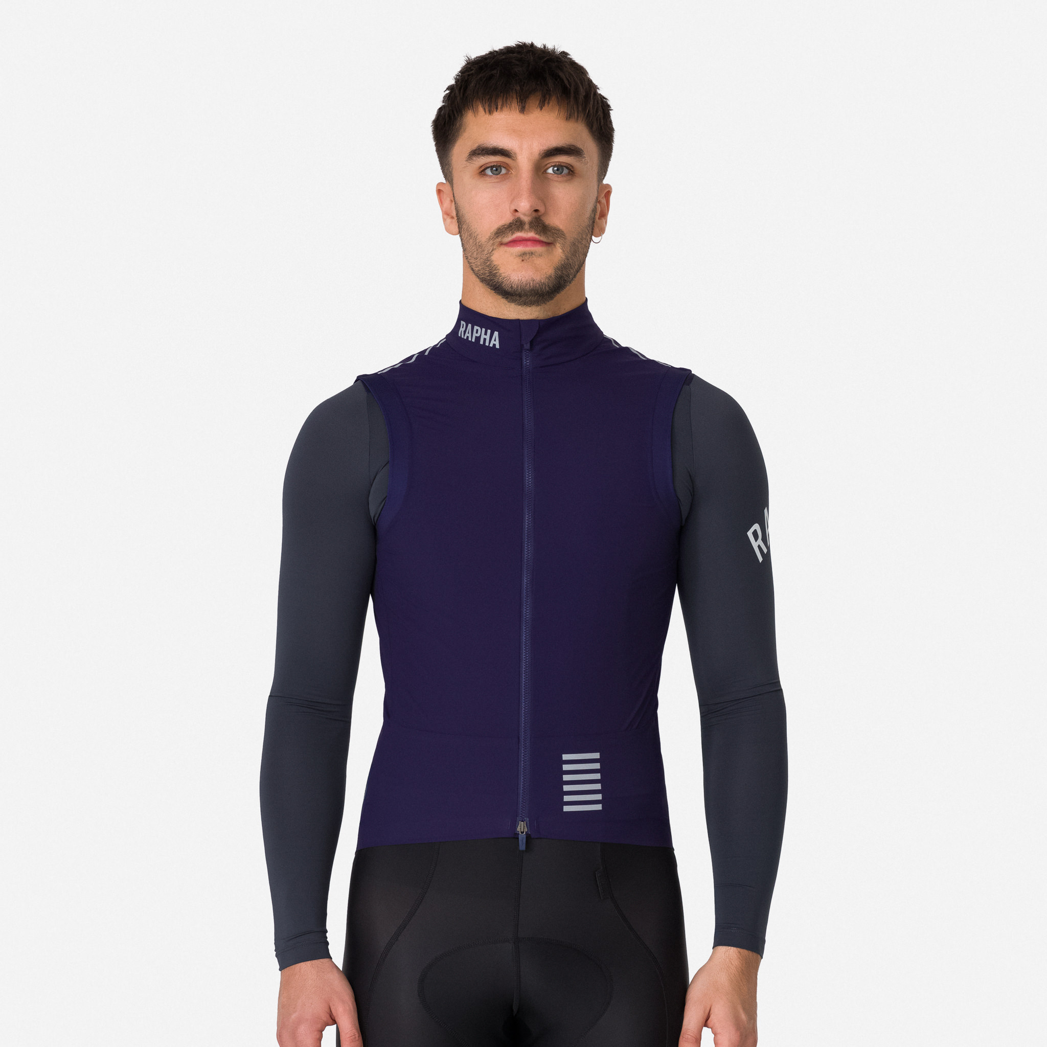 1595-Men-apos-s-Pro-Team-Lightweight-Gilet-Navy-Purple-Silver-Reflective-3.jpg Men's Pro Team Lightweight Gilet Navy Purple / Silver Reflective