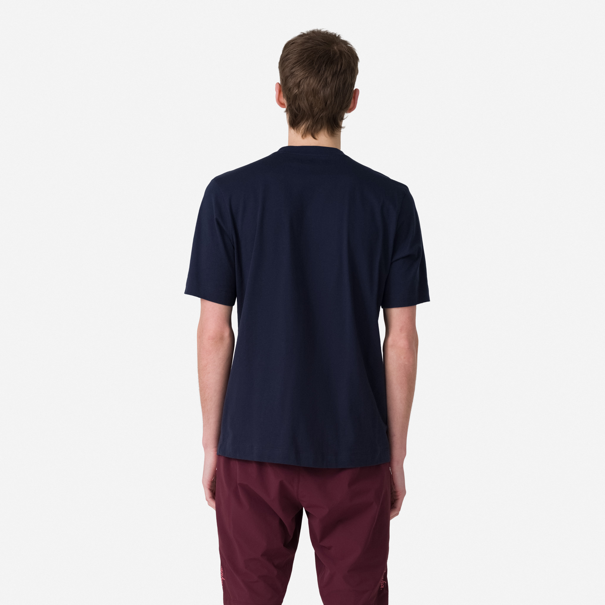 1651-Men-apos-s-Logo-T-Shirt-Dark-Navy-Hi-Vis-Pink-3.jpg Men's Logo T-Shirt Dark Navy/Hi-Vis Pink