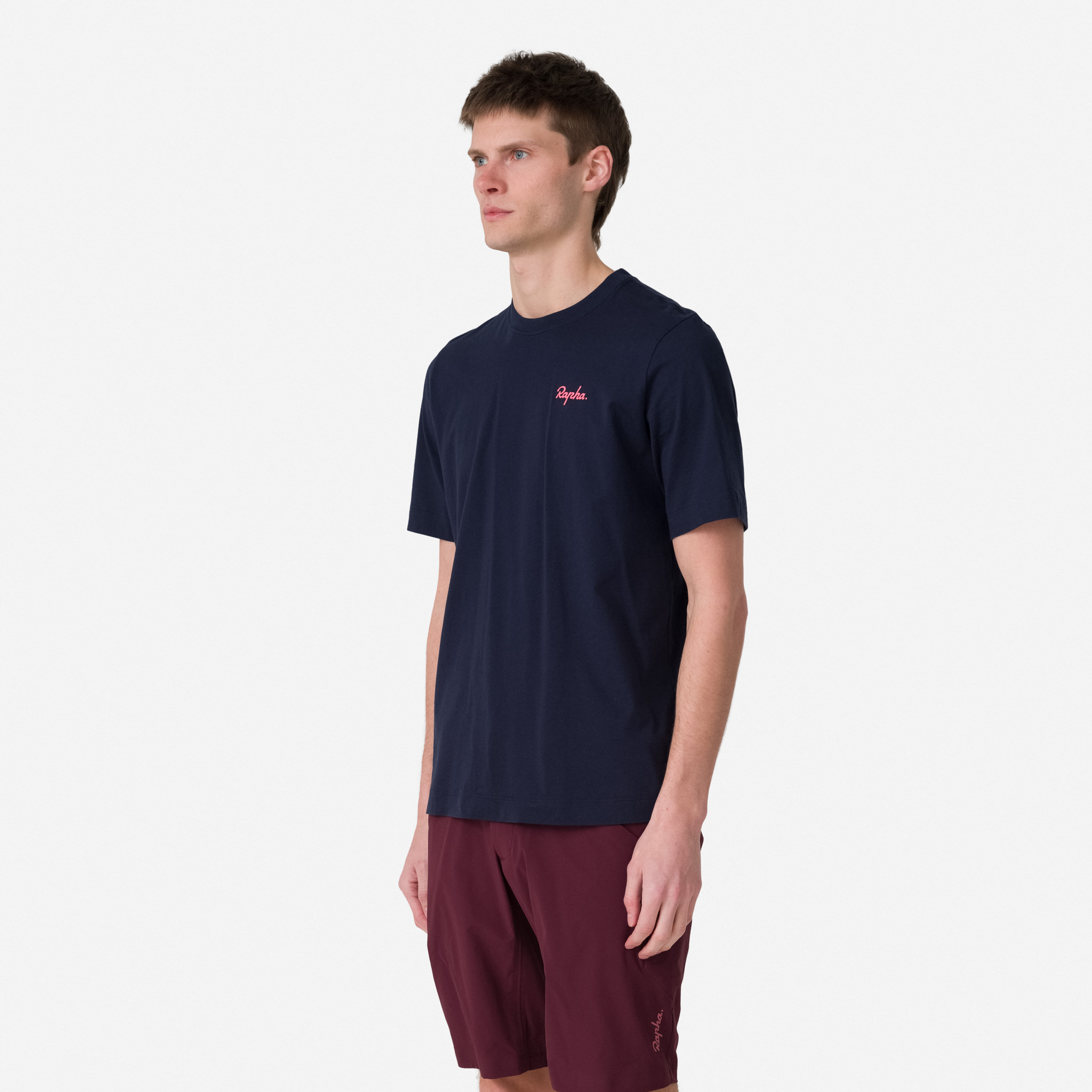 1651-Men-apos-s-Logo-T-Shirt-Dark-Navy-Hi-Vis-Pink-4.jpg Men's Logo T-Shirt Dark Navy/Hi-Vis Pink