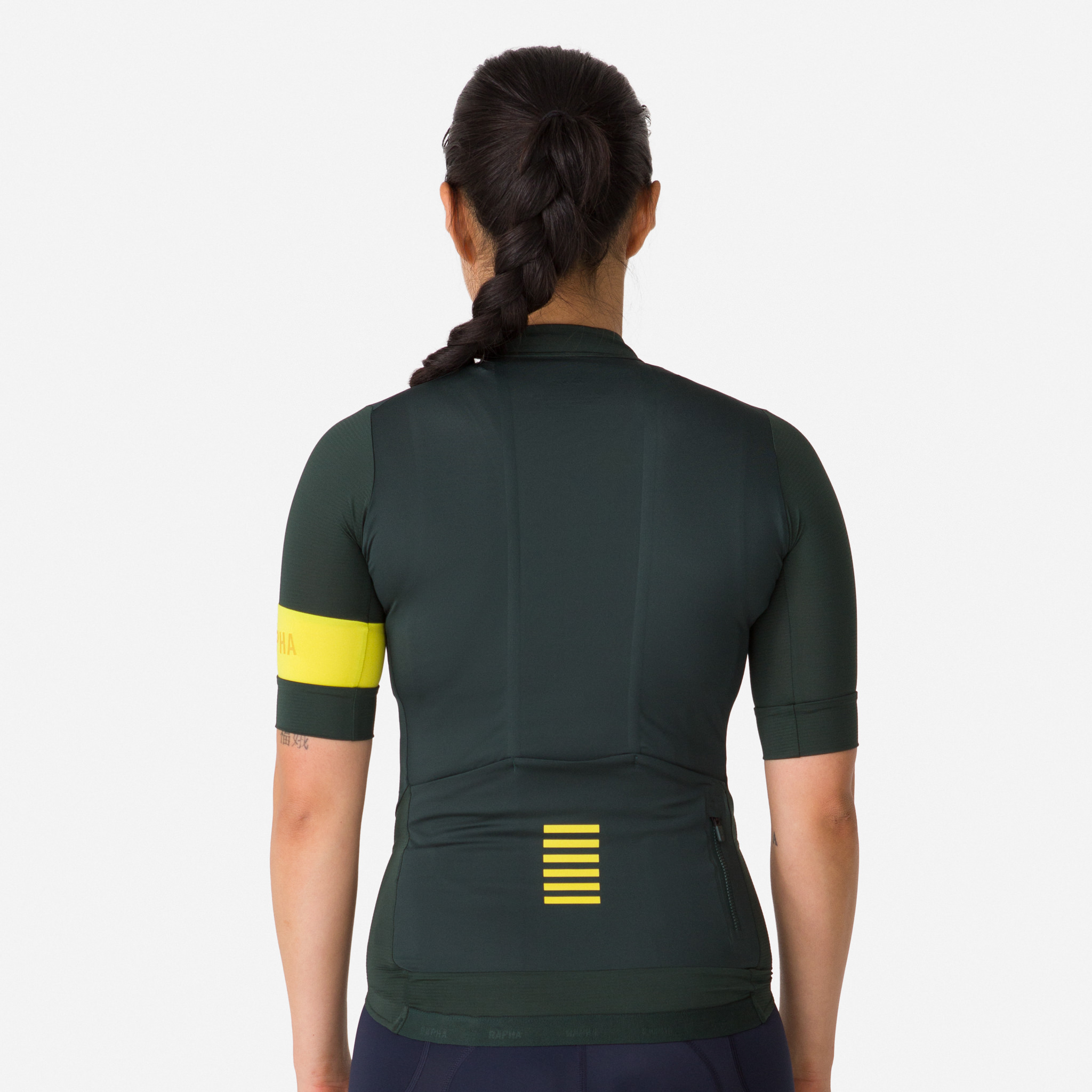 Women&apos;s Pro Team Jersey Dark Grey/Chartreuse