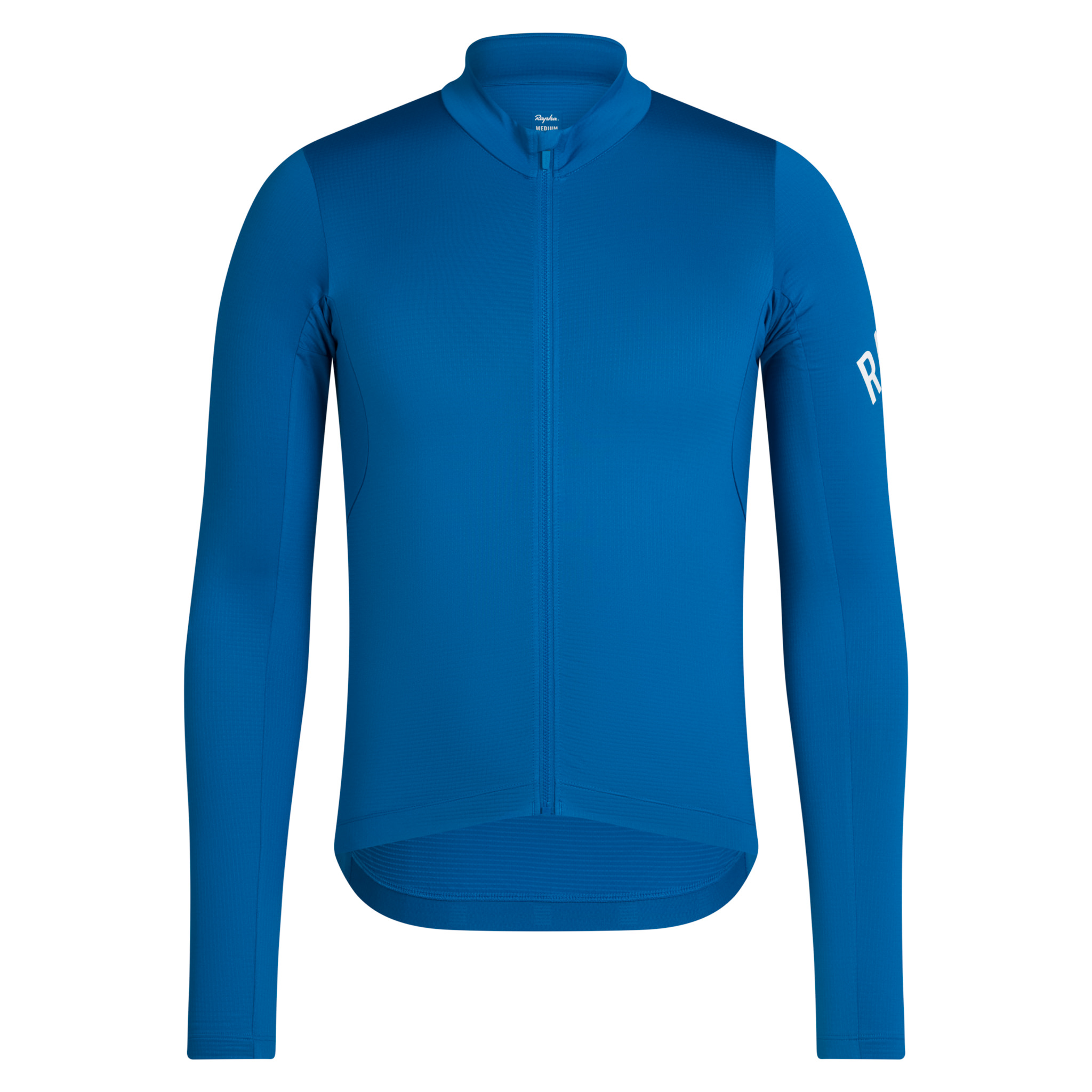 Men&apos;s Pro Team Long Sleeve Midweight Jersey Petrol Blue/White