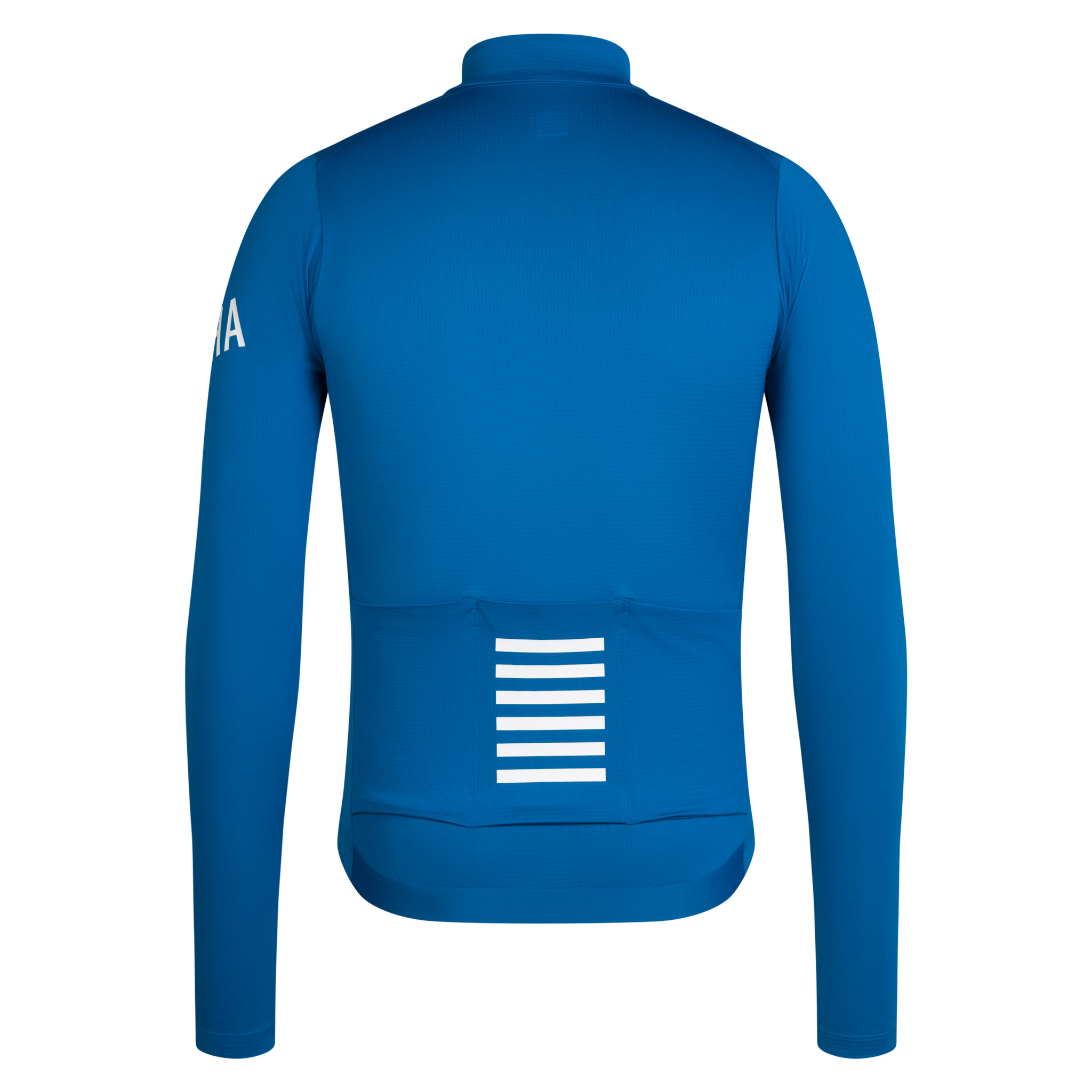 Men&apos;s Pro Team Long Sleeve Midweight Jersey Petrol Blue/White
