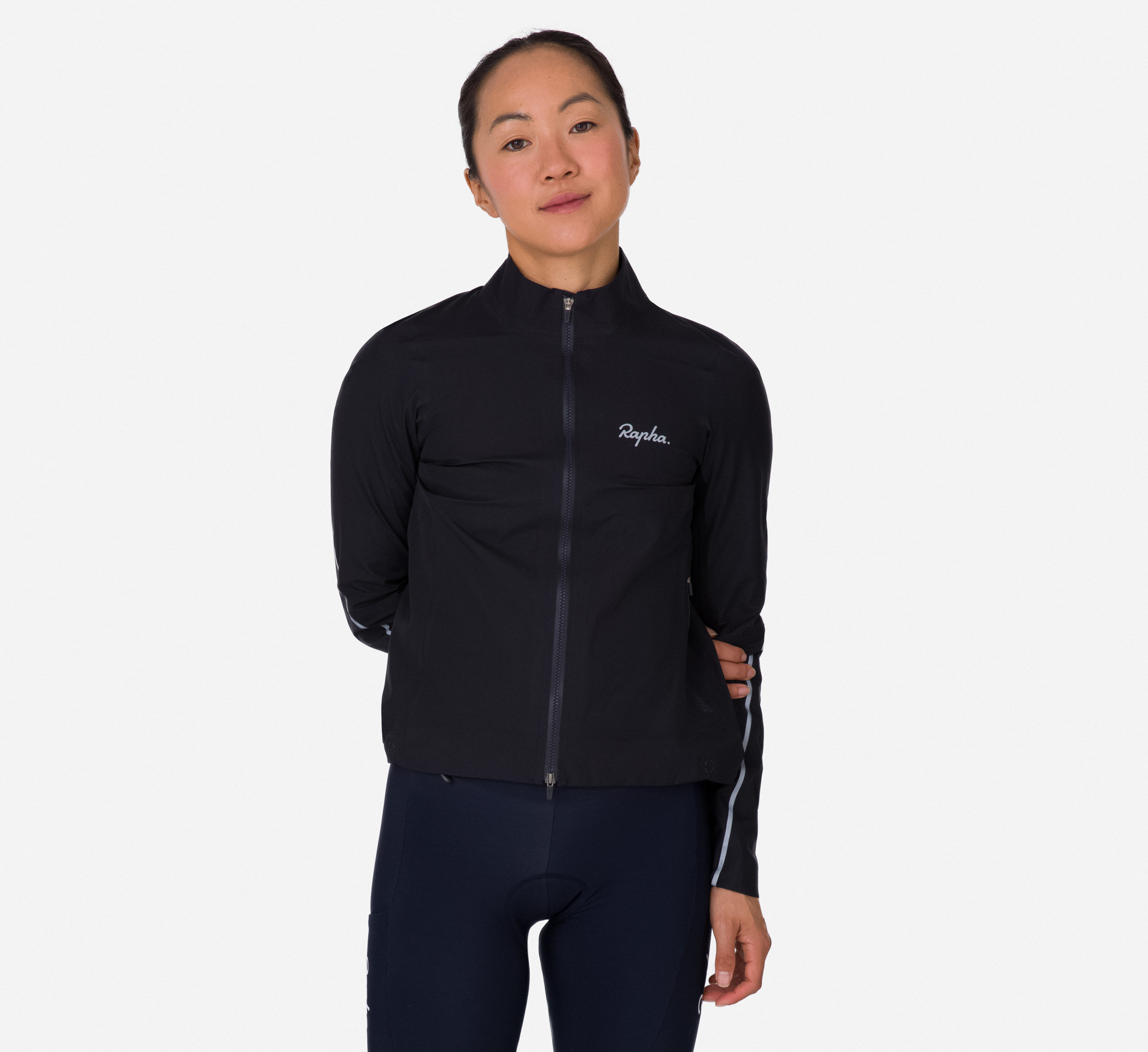 1858-Women-apos-s-Rapha-Gore-Tex-Rain-Jacket-Black-Silver-3.jpg Women's Rapha Gore-Tex Rain Jacket Black/Silver