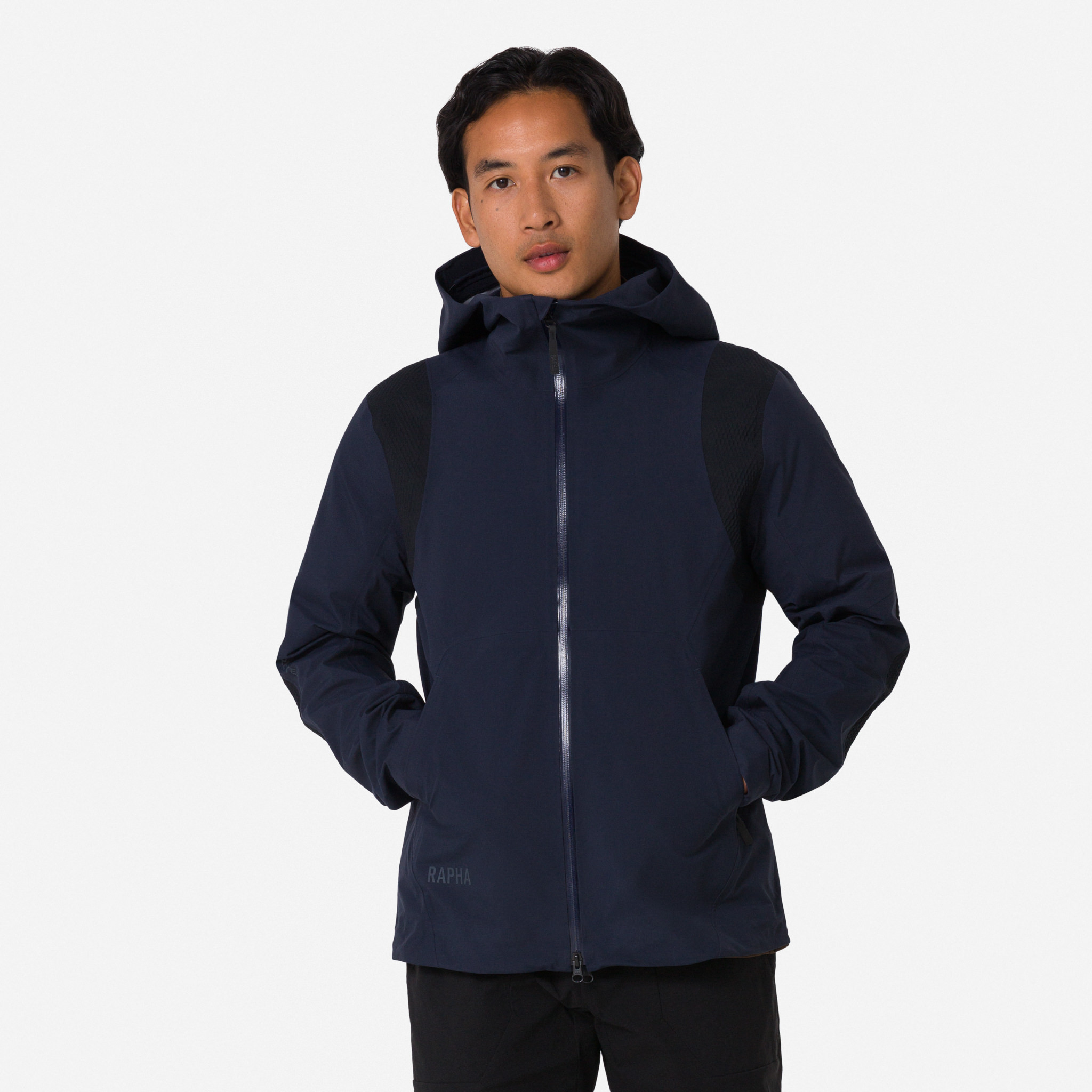 Men&apos;s Gore-Tex Rain Coat Dark Navy / Black