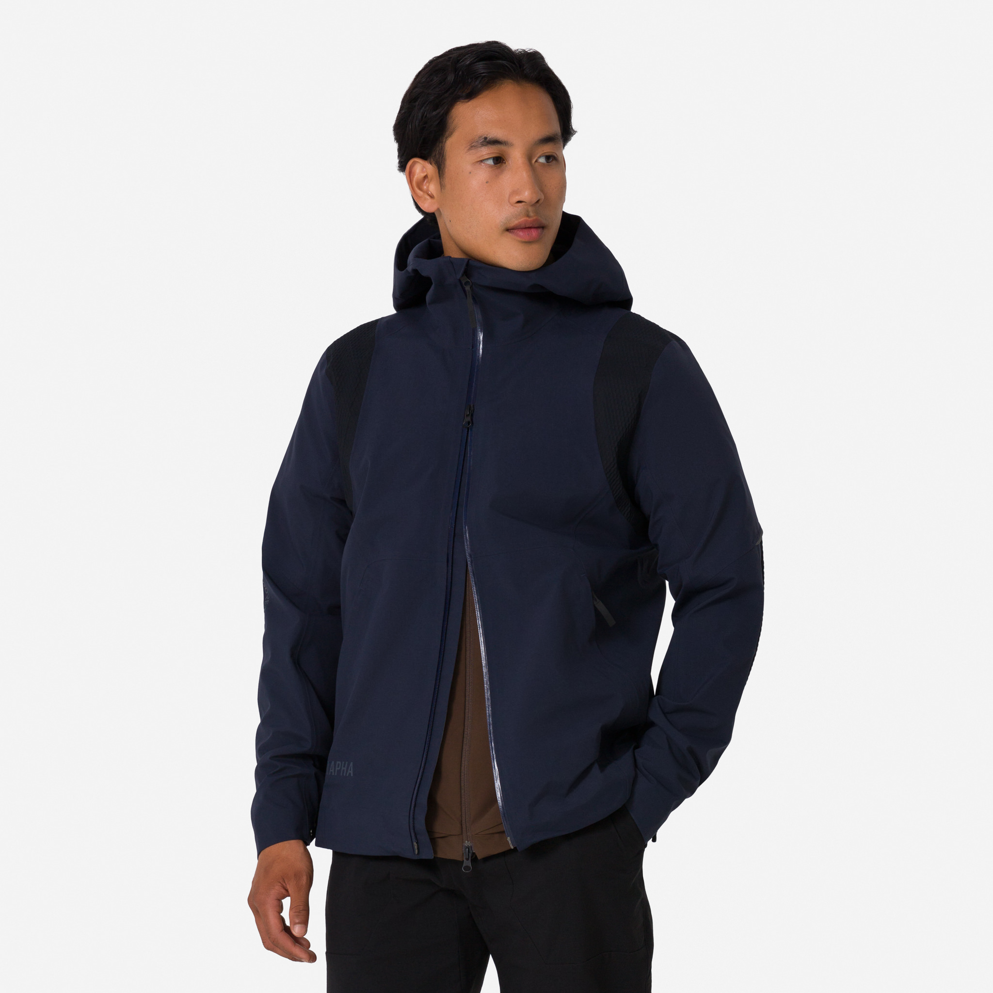 Men&apos;s Gore-Tex Rain Coat Dark Navy / Black