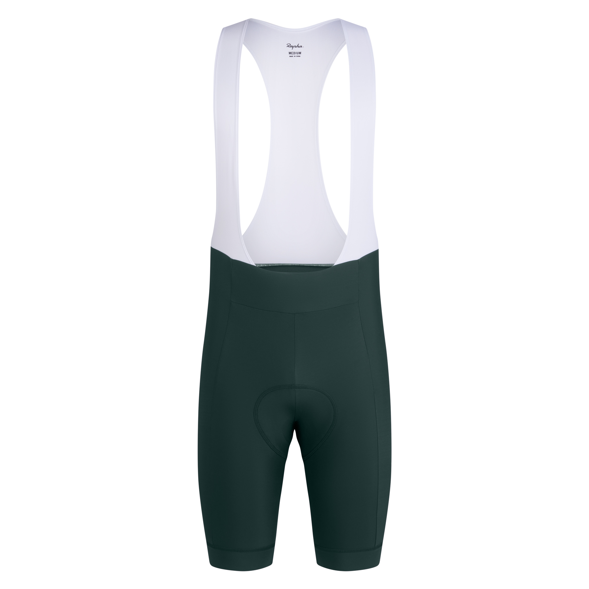 Men&apos;s Core Bib Shorts Forest Green / White