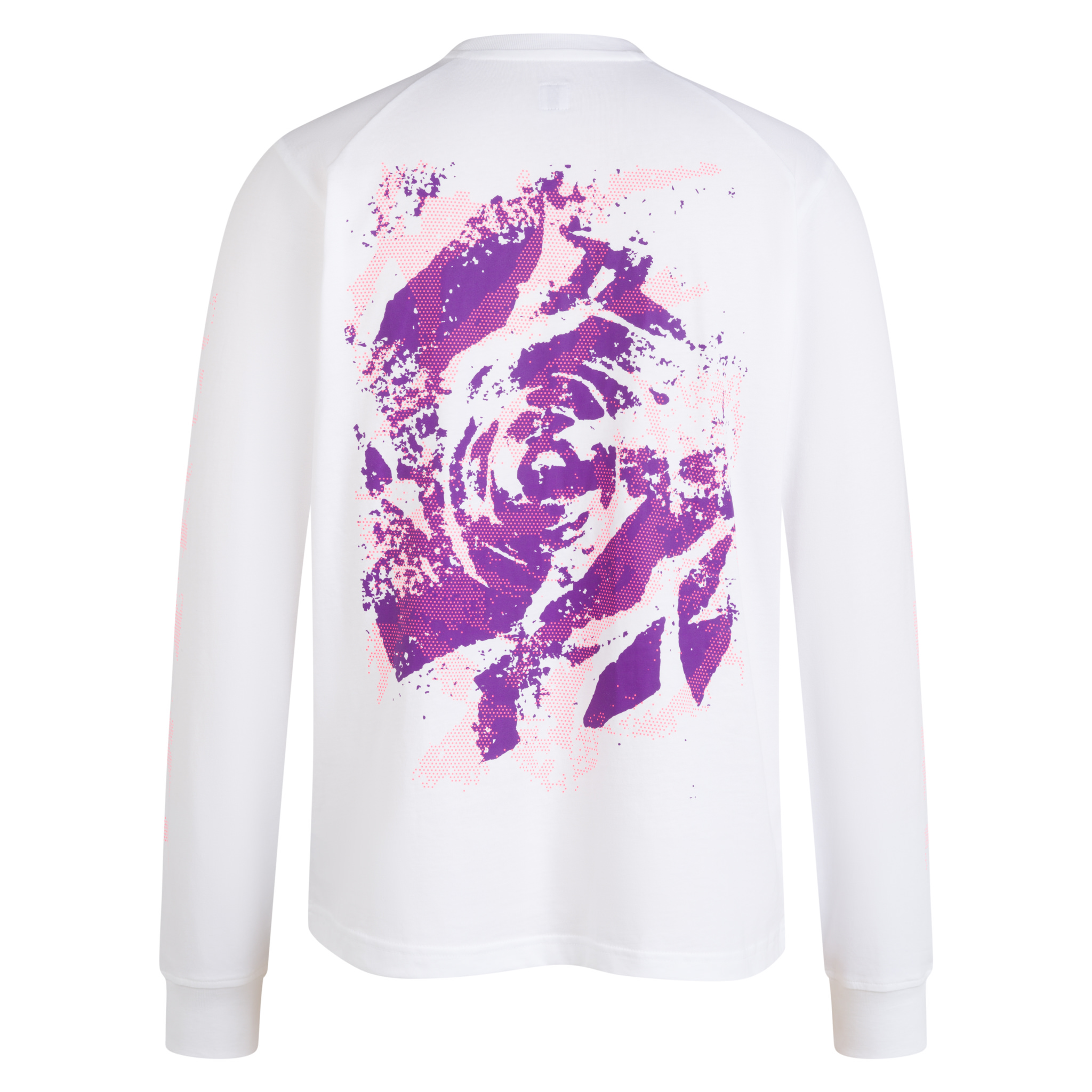 Men's Cotton LS T-Shirt - Trail Print Multicolour