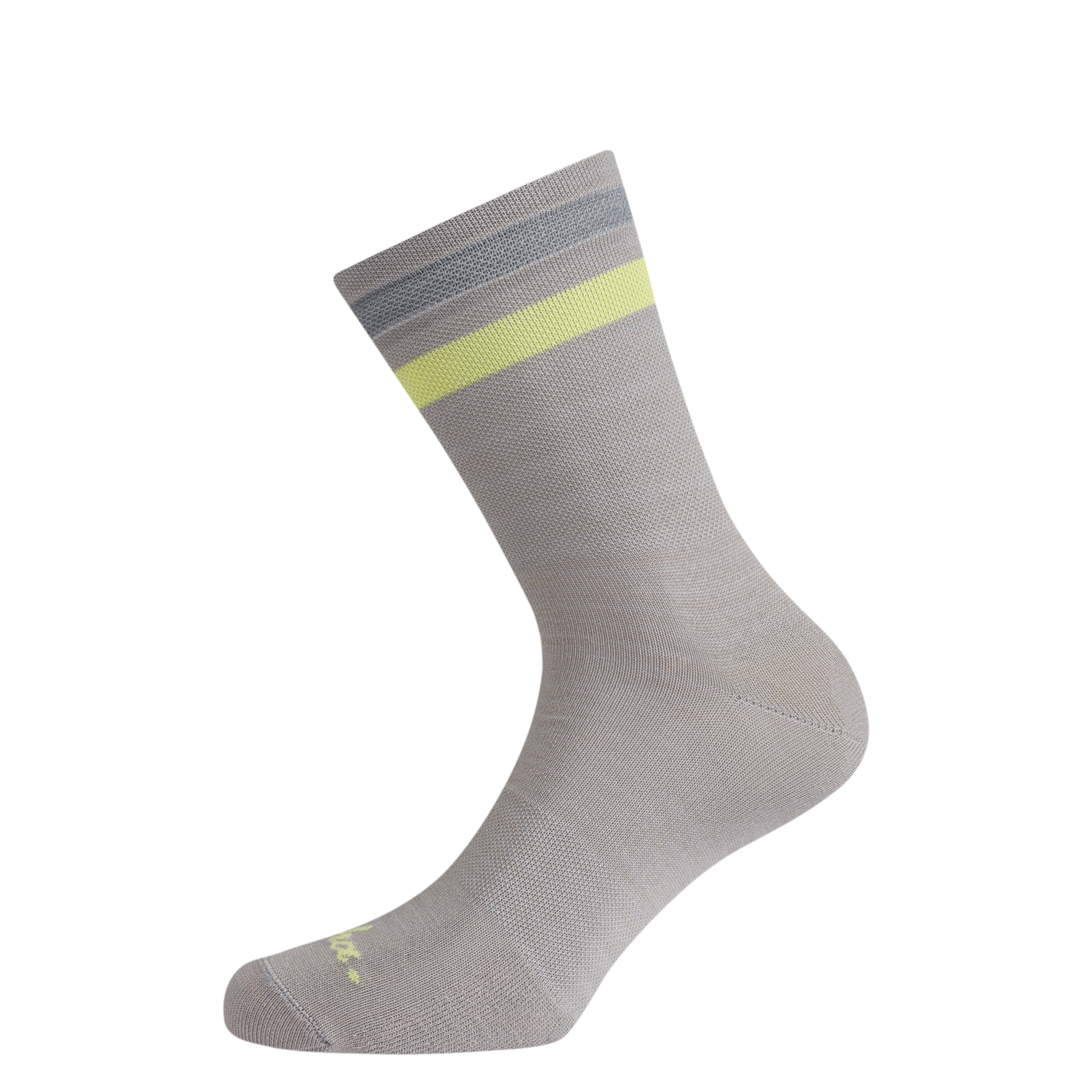 Reflective Brevet Socks - Regular Rock Ridge / Wild Lime