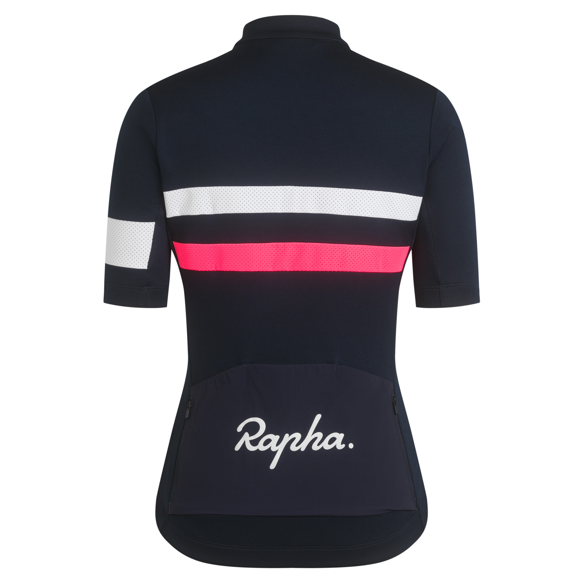 Women&apos;s Brevet Jersey Dark Navy/High-Vis Pink/White