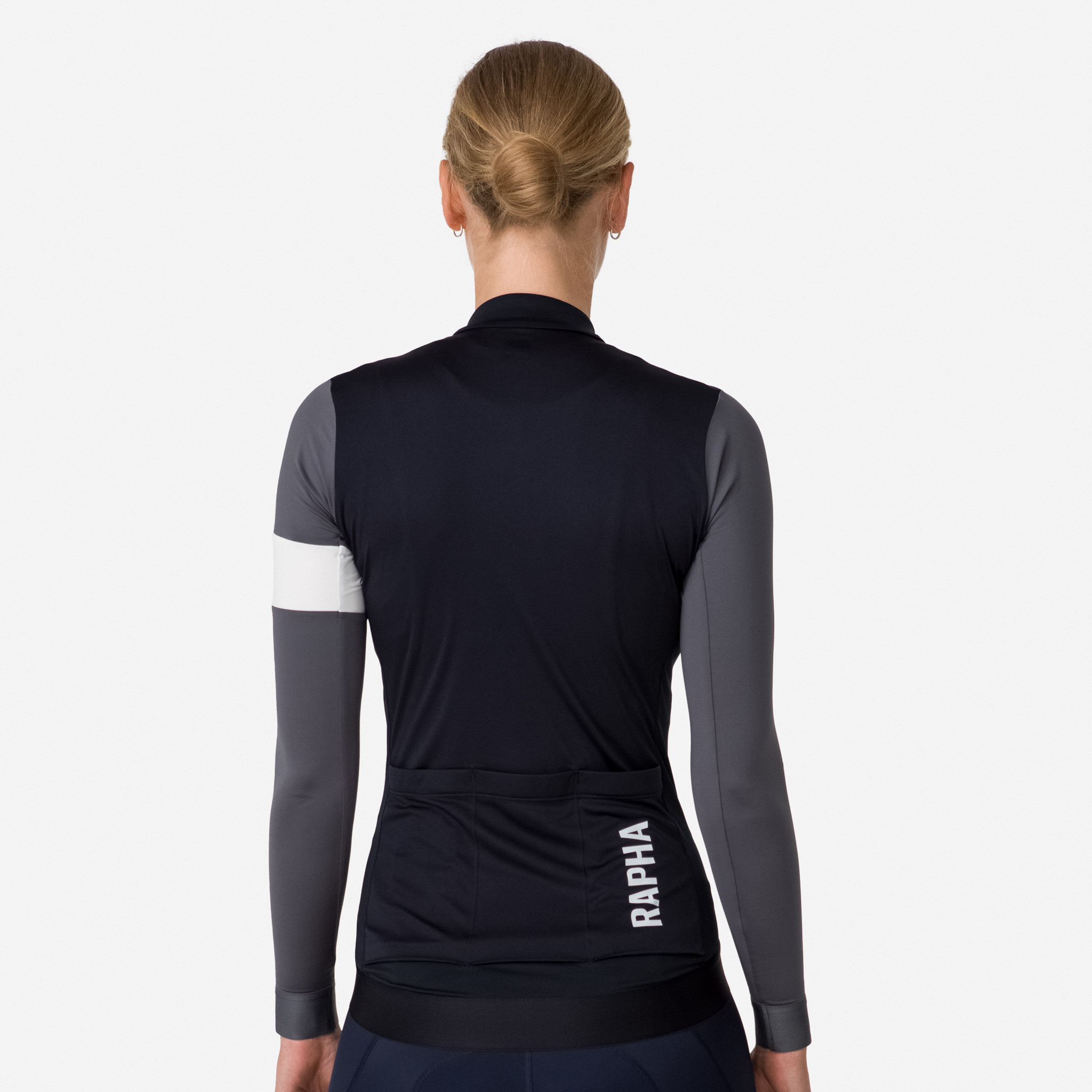 2588-Women-apos-s-Pro-Team-Long-Sleeve-Training-Jersey-Black-Carbon-Grey-4.jpg Women's Pro Team Long Sleeve Training Jersey Black/Carbon Grey