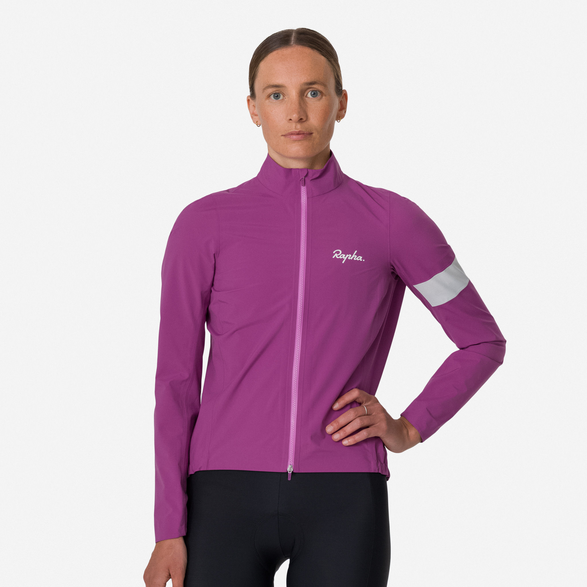 2595-Women-apos-s-Core-Rain-Jacket-Amethyst-White-Alyssum-3.jpg Women's Core Rain Jacket Amethyst / White Alyssum