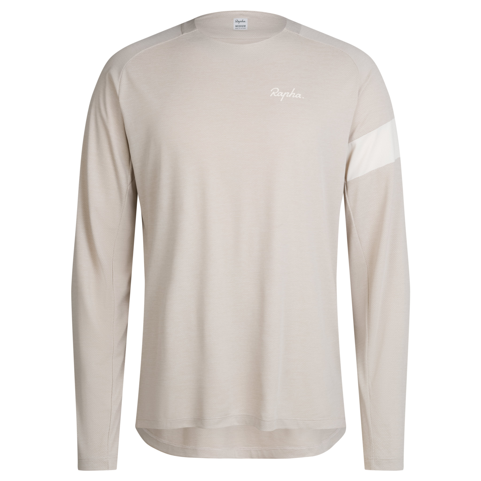 Men&apos;s Trail Long Sleeve Technical T-shirt Silver/Off-White