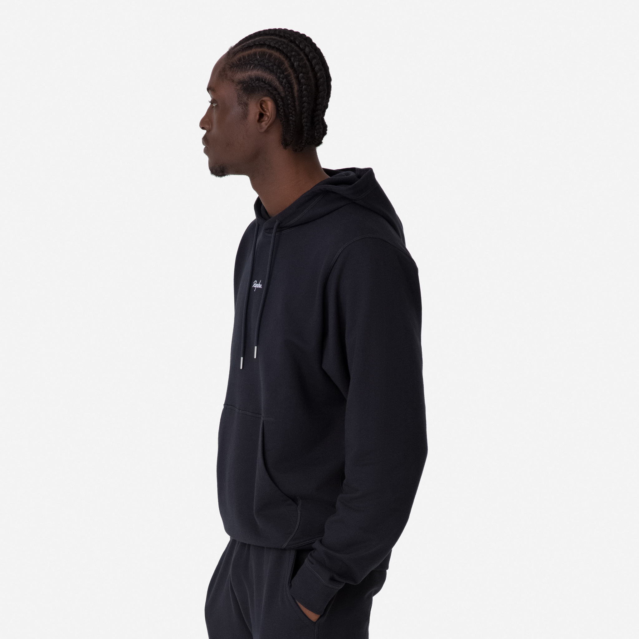 2716-Men-apos-s-Cotton-Hoodie-Black-White-3.jpg Men's Cotton Hoodie Black/White