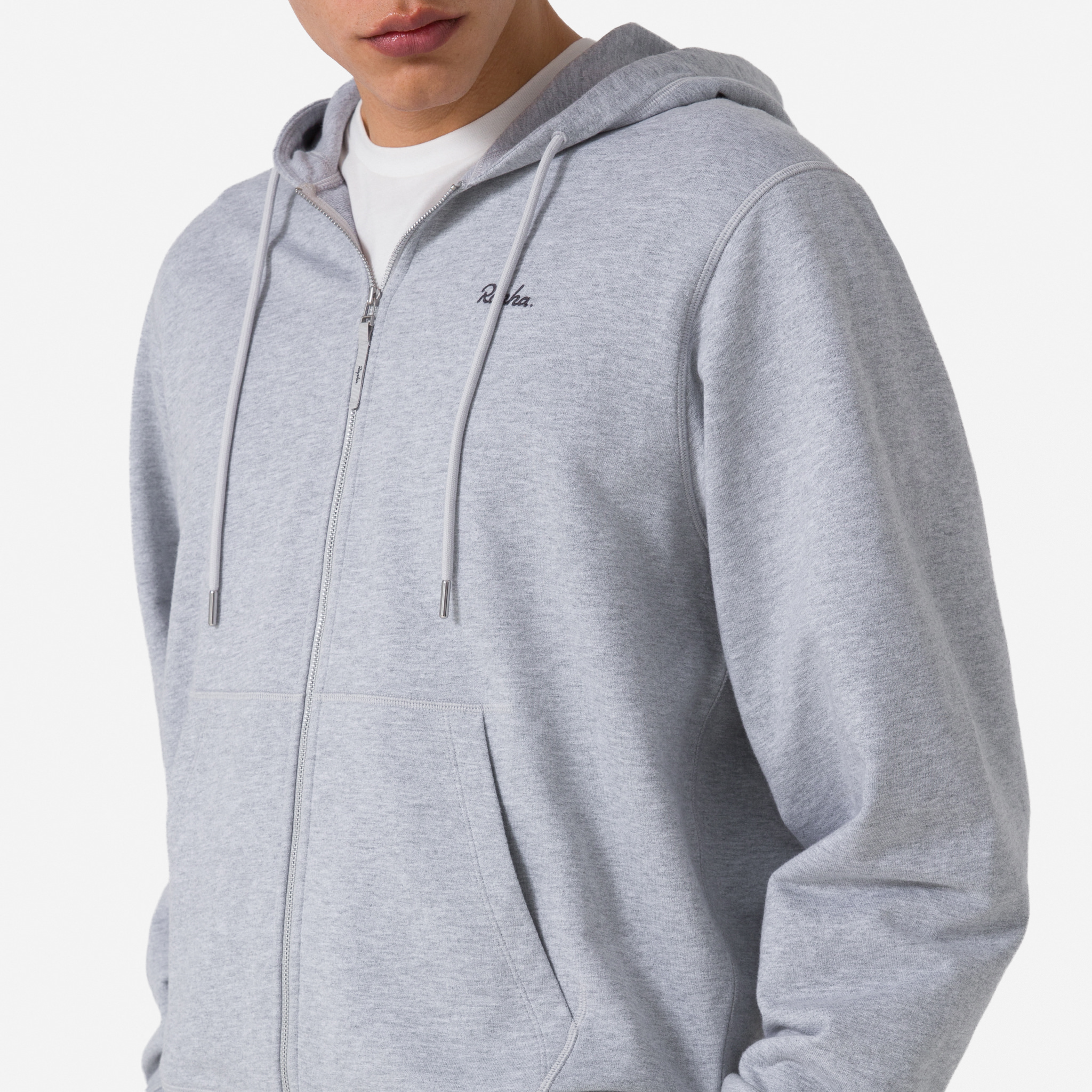2730-Men-apos-s-Cotton-Zip-Hoodie-Light-Grey-Marl-Grey-6.jpg Men's Cotton Zip Hoodie Light Grey Marl / Grey