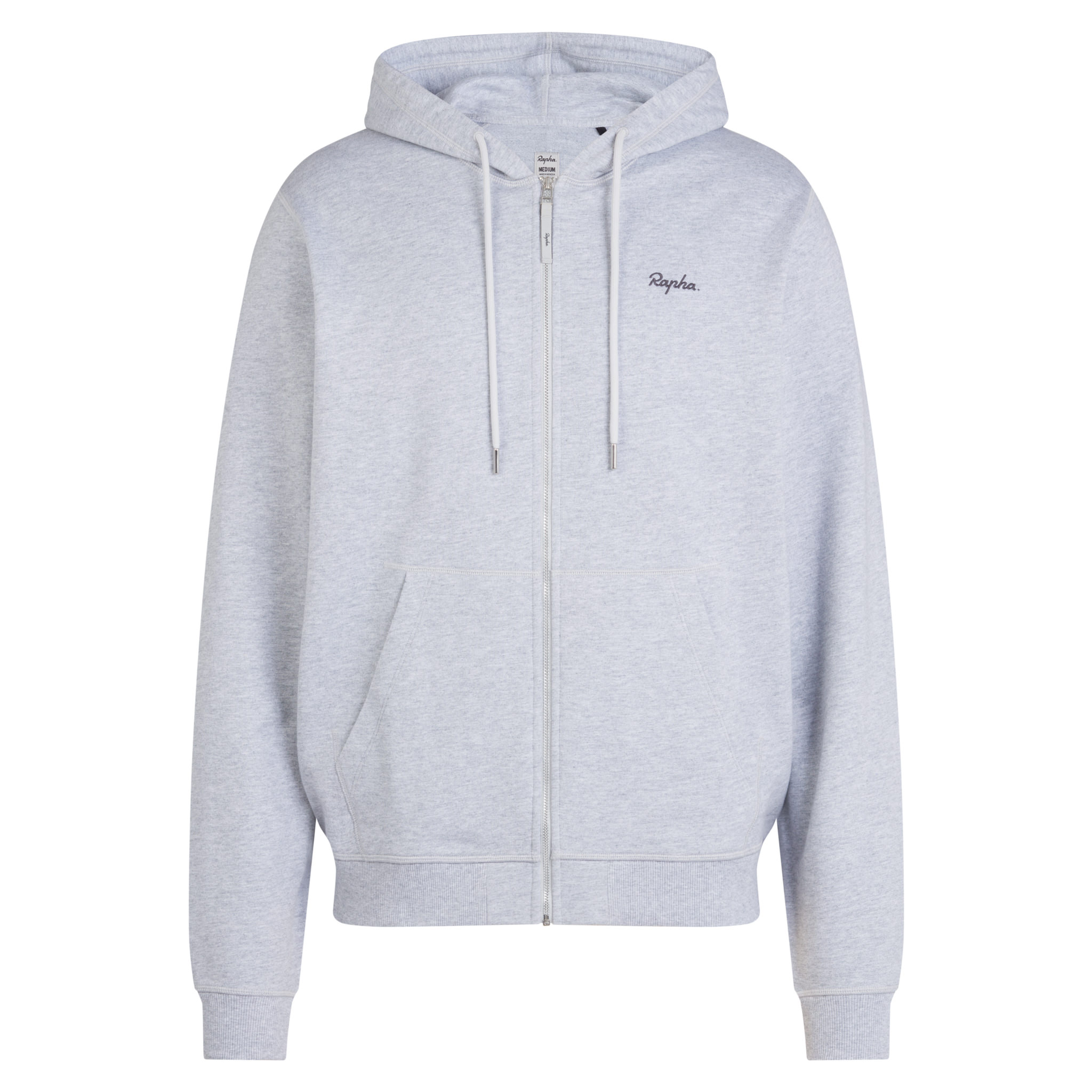 2730-Men-apos-s-Cotton-Zip-Hoodie-Light-Grey-Marl-Grey-7.jpg Men's Cotton Zip Hoodie Light Grey Marl / Grey