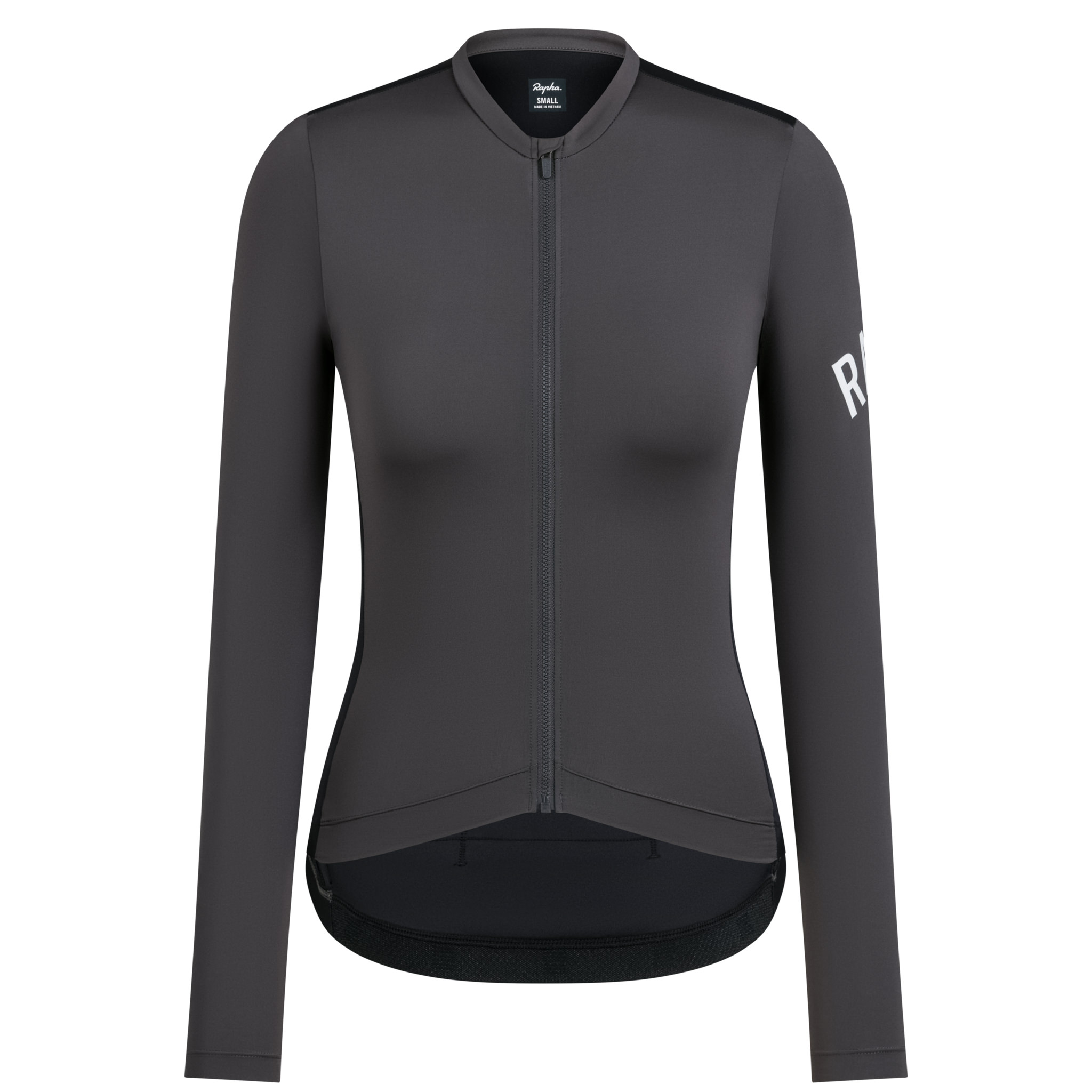 Women&apos;s Pro Team Long Sleeve Lightweight Jersey Dark Grey/Black
