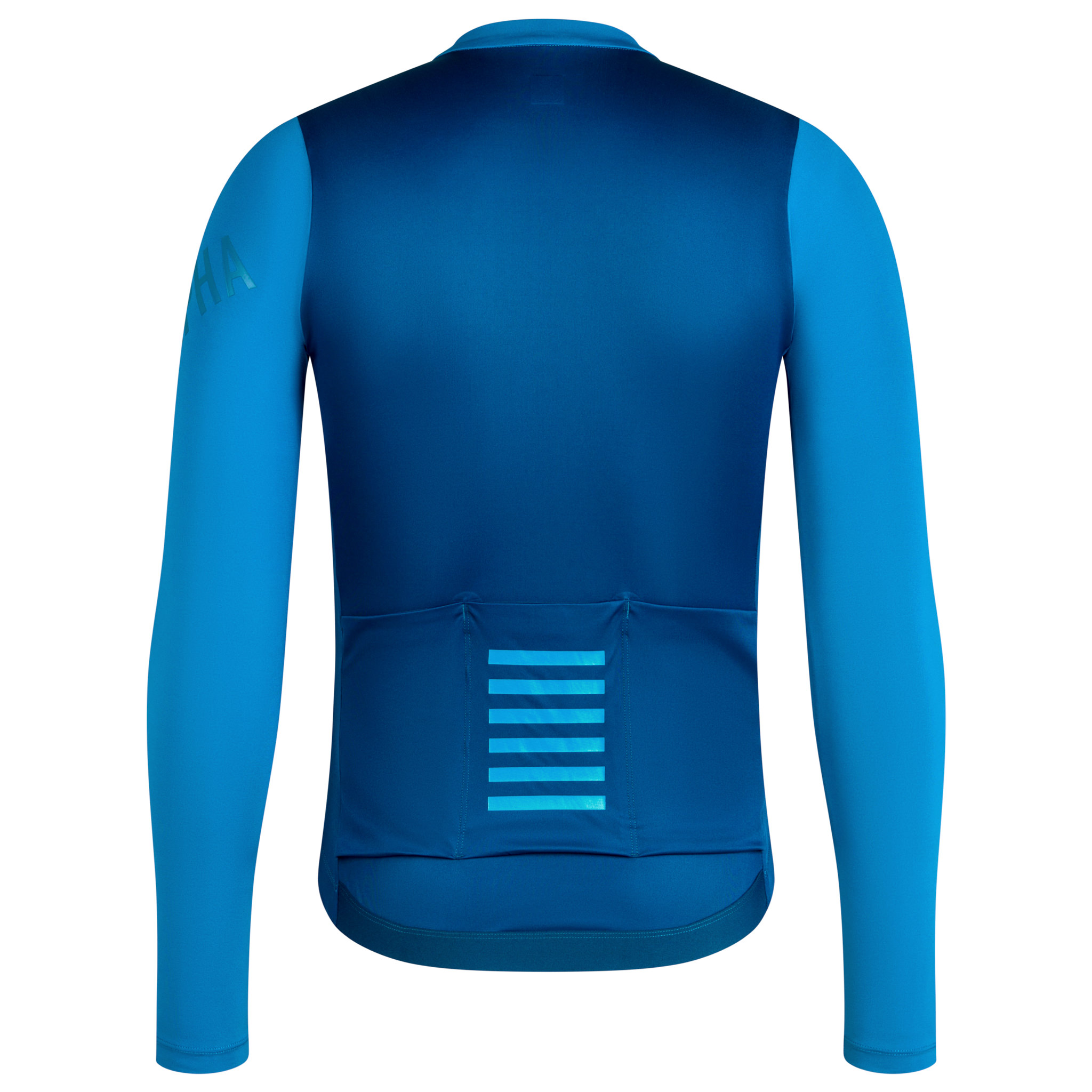Men&apos;s Pro Team Long Sleeve Lightweight Jersey Petrol Blue/Jewelled Blue