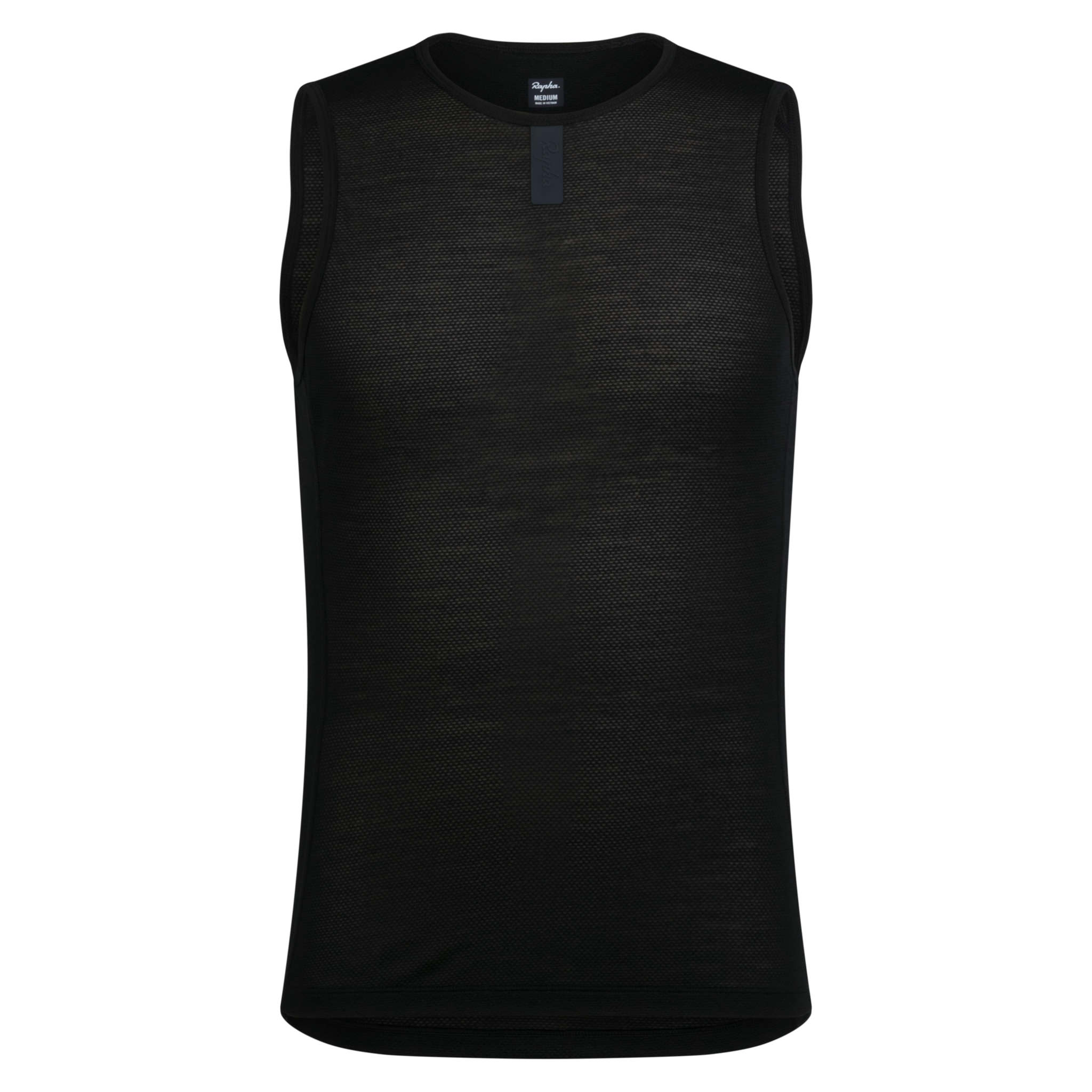 Men&apos;s Merino Lightweight Base Layer - Sleeveless Black / Black