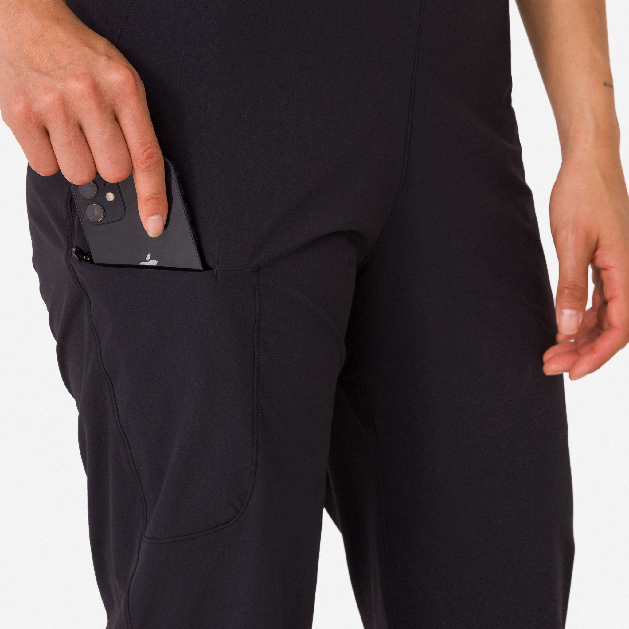 2826-Women-apos-s-Riding-Pants-with-Pad-Black-White-7.jpg Women's Riding Pants with Pad Black/White