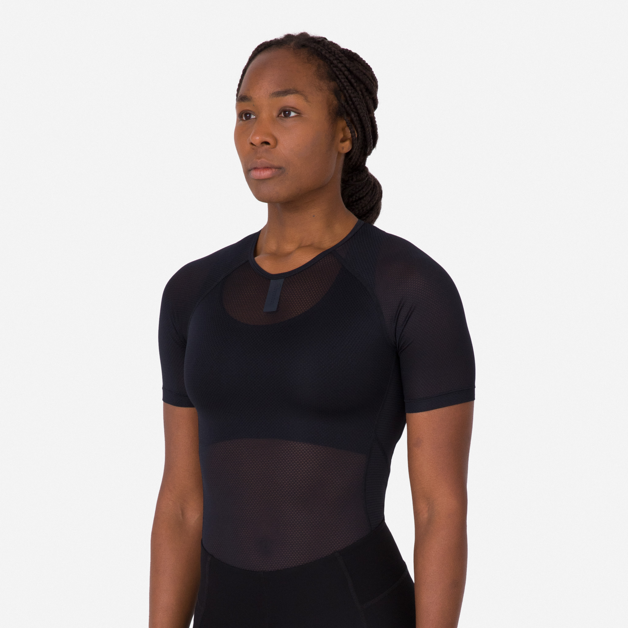2833-Women-apos-s-Lightweight-Base-Layer-Short-Sleeve-Black-Black-4.jpg Women's Lightweight Base Layer - Short Sleeve Black / Black