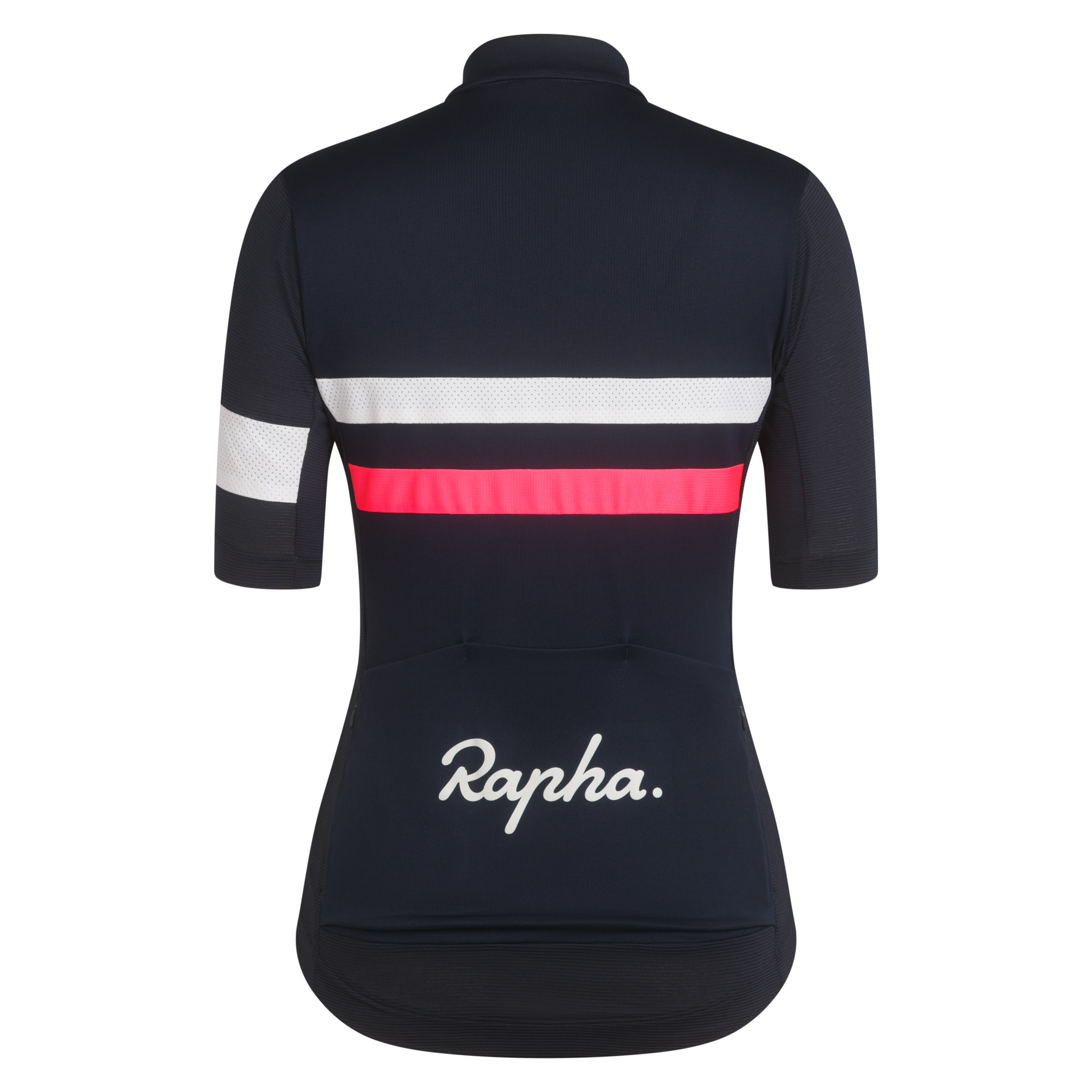 Women&apos;s Brevet Lightweight Jersey Dark Navy/High-Vis Pink/White