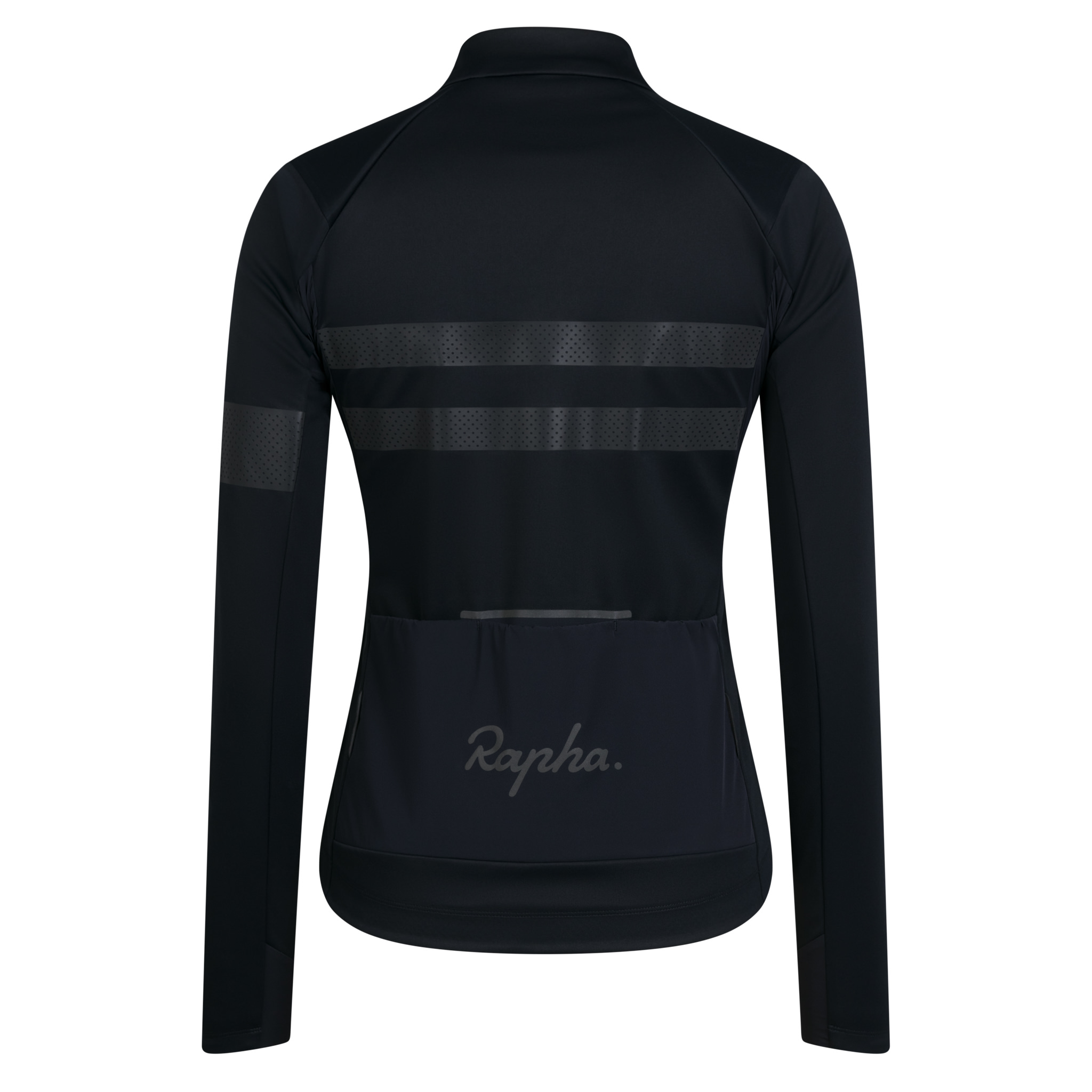 Women&apos;s Brevet Long Sleeve Windstopper Jersey Black/Black Reflective