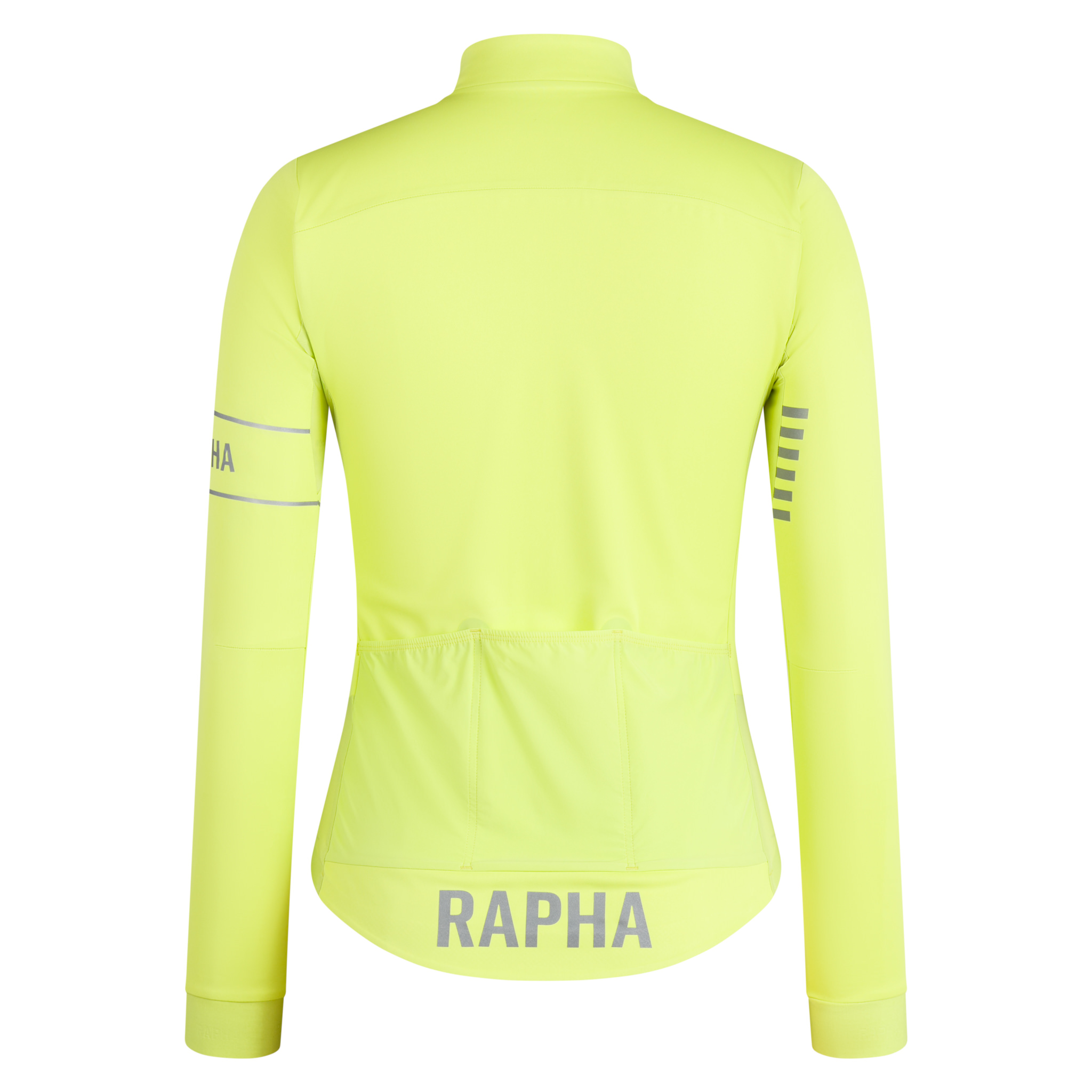 Women&apos;s Pro Team Long Sleeve Windstopper Jersey Bright Lime/Silver Reflective