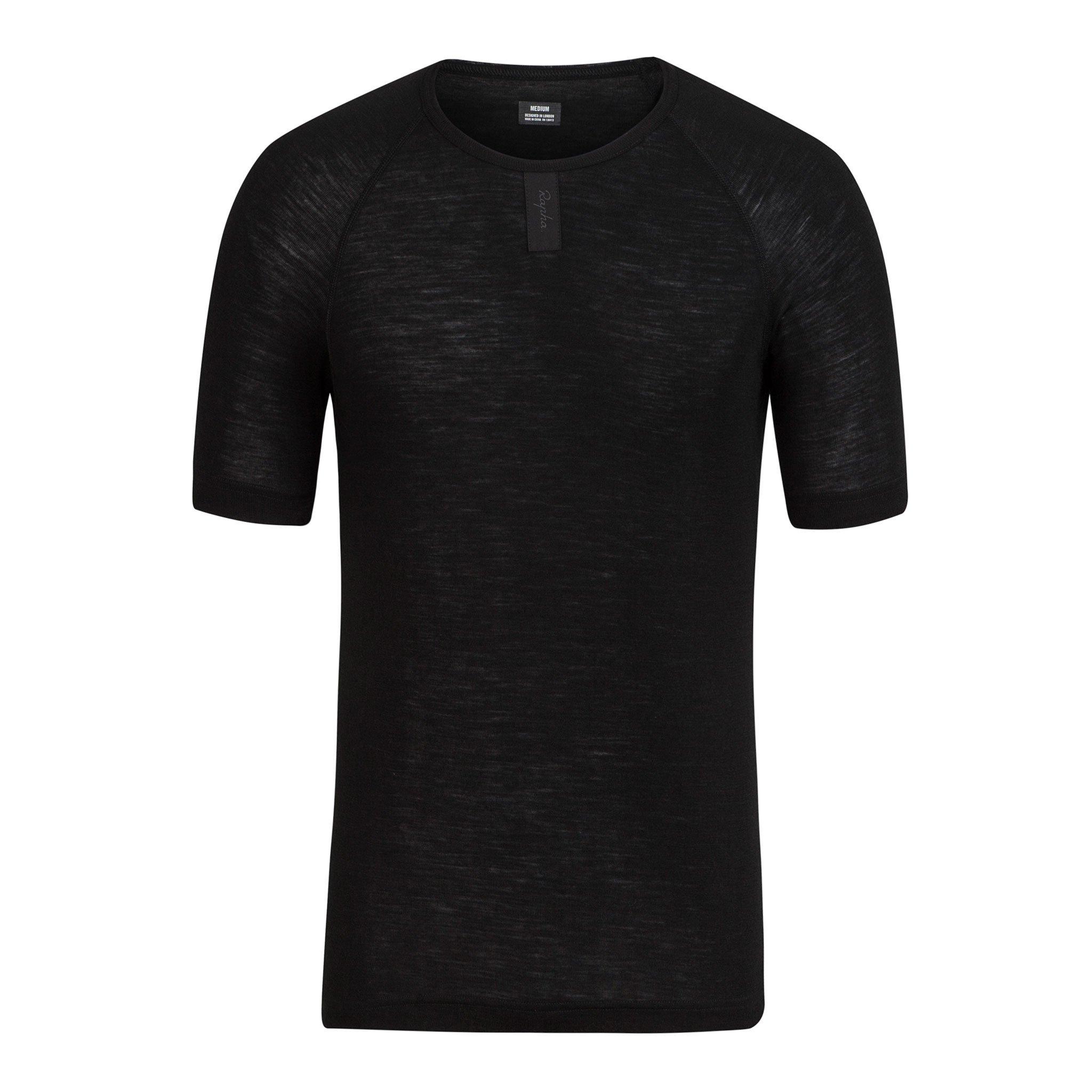 Men&apos;s Merino Base Layer - Short Sleeve Black