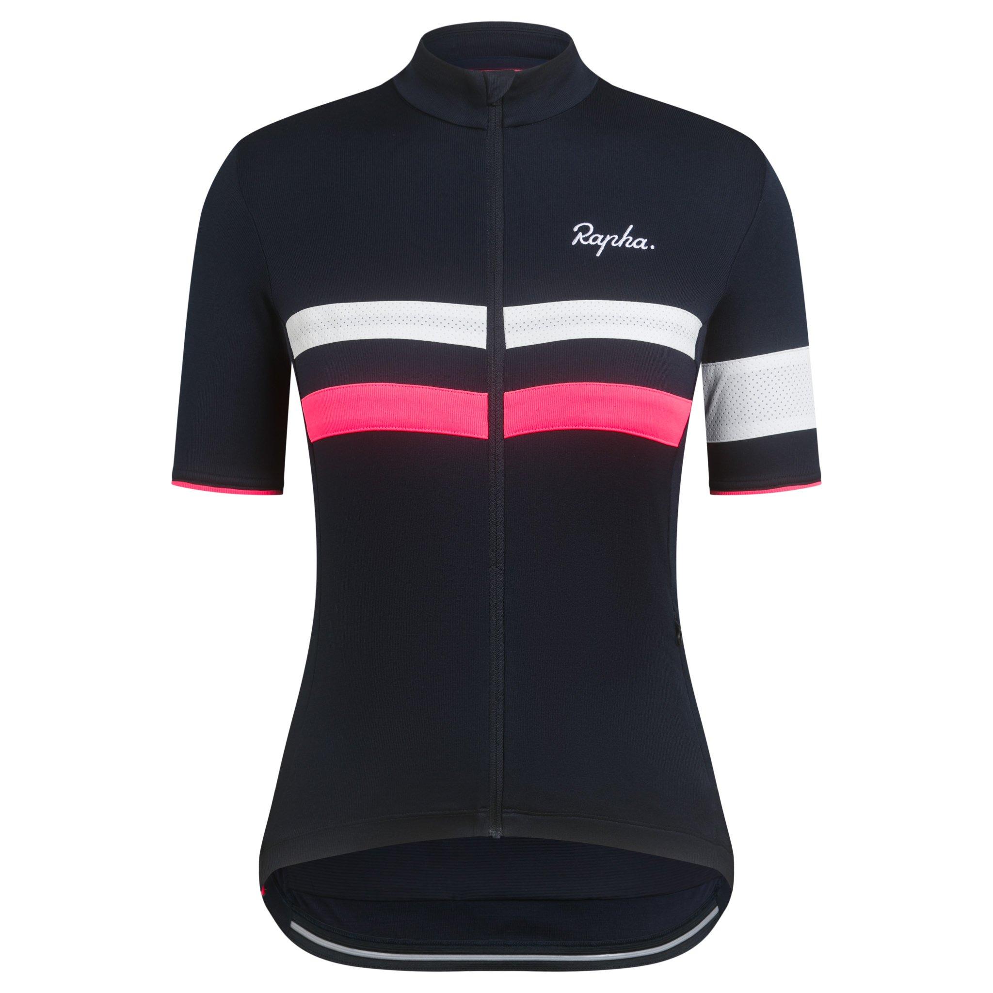 Women&apos;s Brevet Jersey Dark Navy/High-Vis Pink