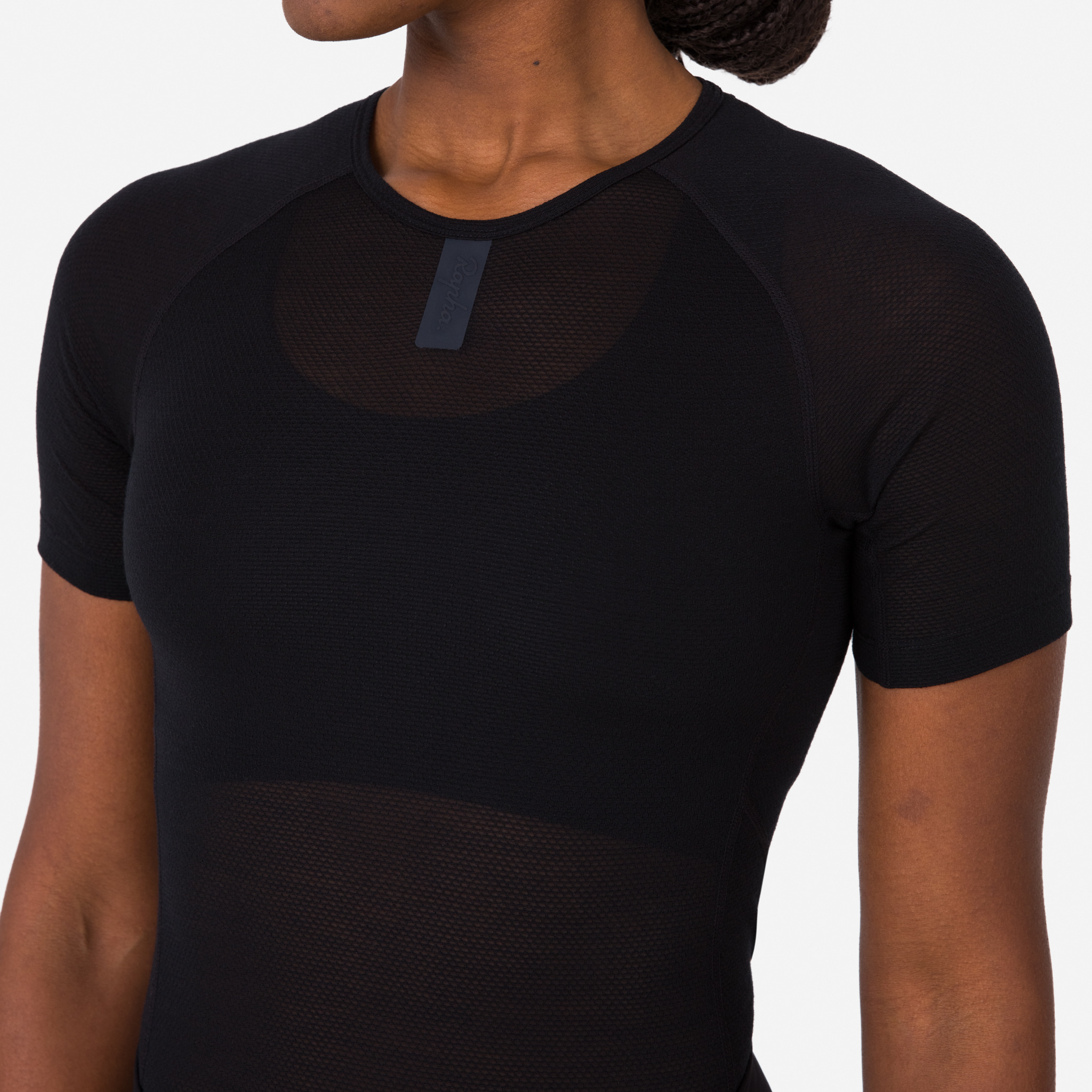 3663-Women-apos-s-Merino-Lightweight-Base-Layer-Short-Sleeve-Black-Black-5.jpg Women's Merino Lightweight Base Layer - Short Sleeve Black / Black
