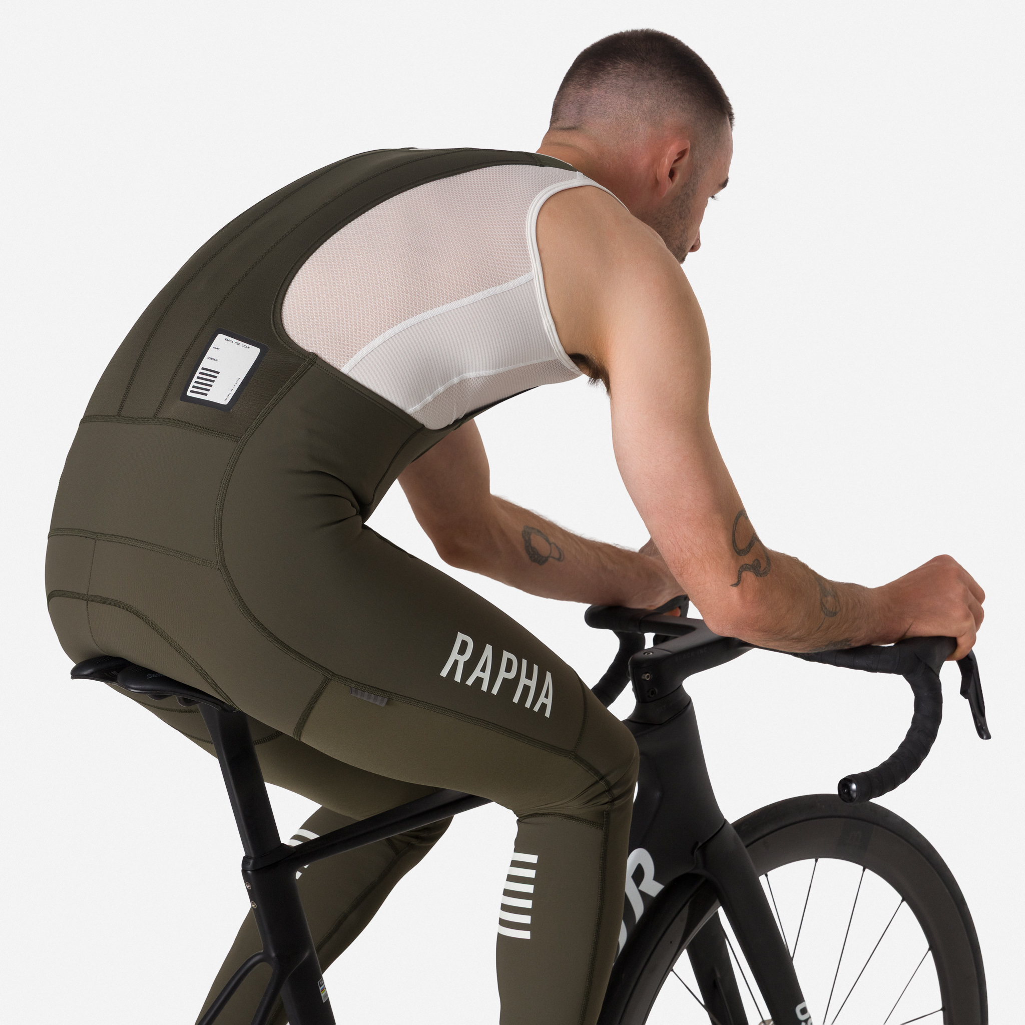 3786-Men-apos-s-Pro-Team-Winter-Tights-III-Dark-Green-White-8.jpg Men's Pro Team Winter Tights III Dark Green/White