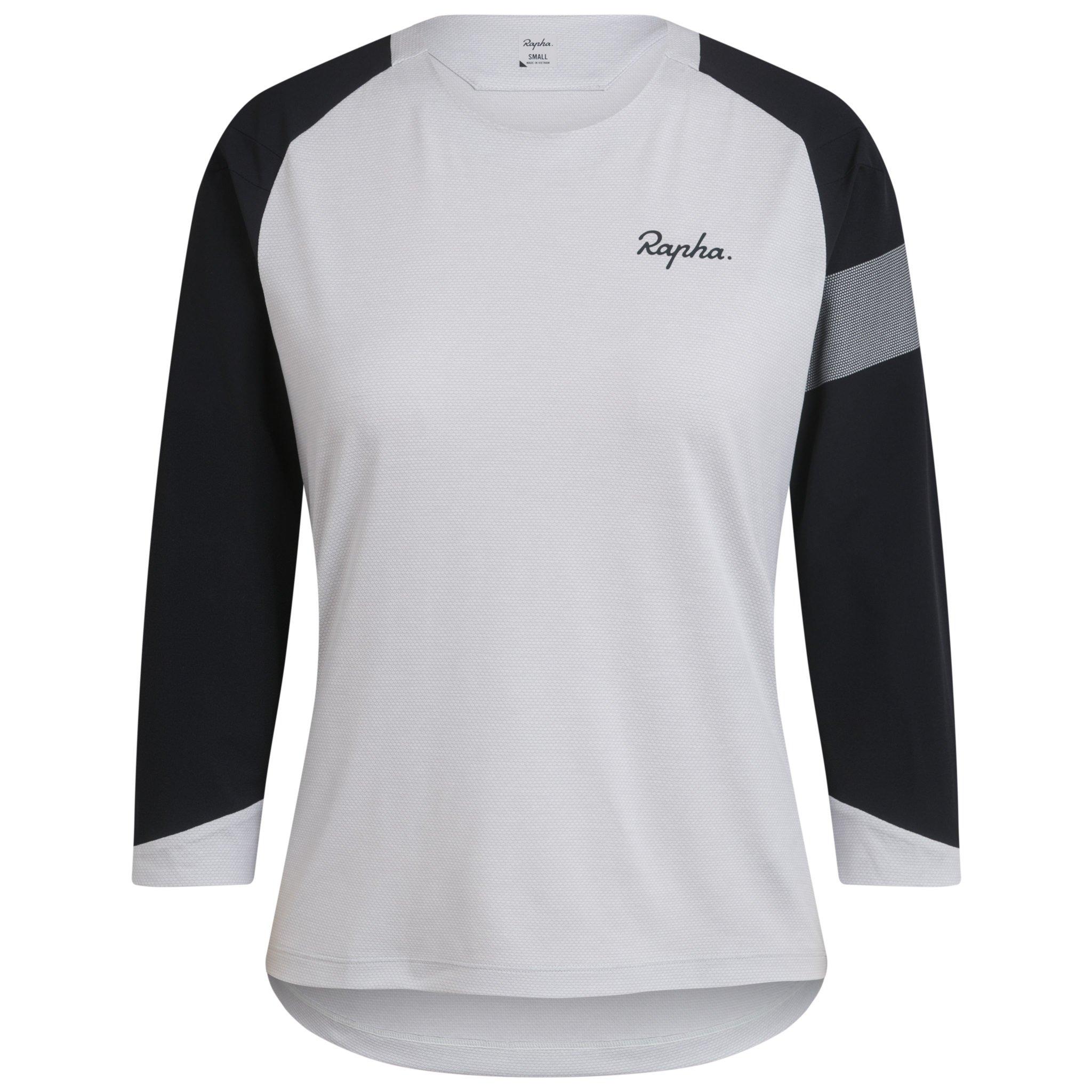 Women&apos;s Trail 3/4 Sleeve Jersey Light Grey/Black