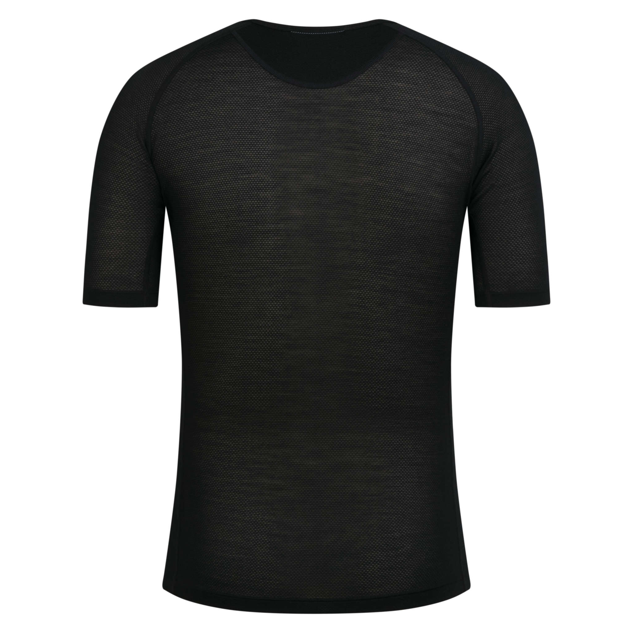 Men&apos;s Merino Lightweight Base Layer - Short Sleeve Black / Black
