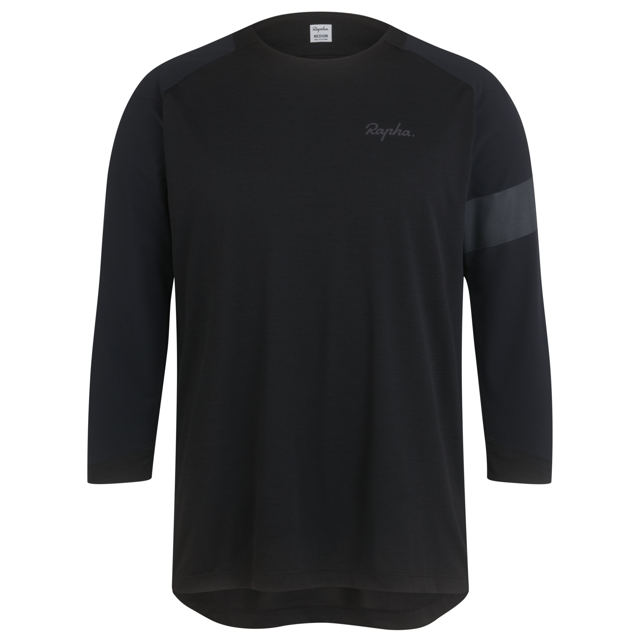 Men&apos;s Trail 3/4 Sleeve Jersey Black/Black