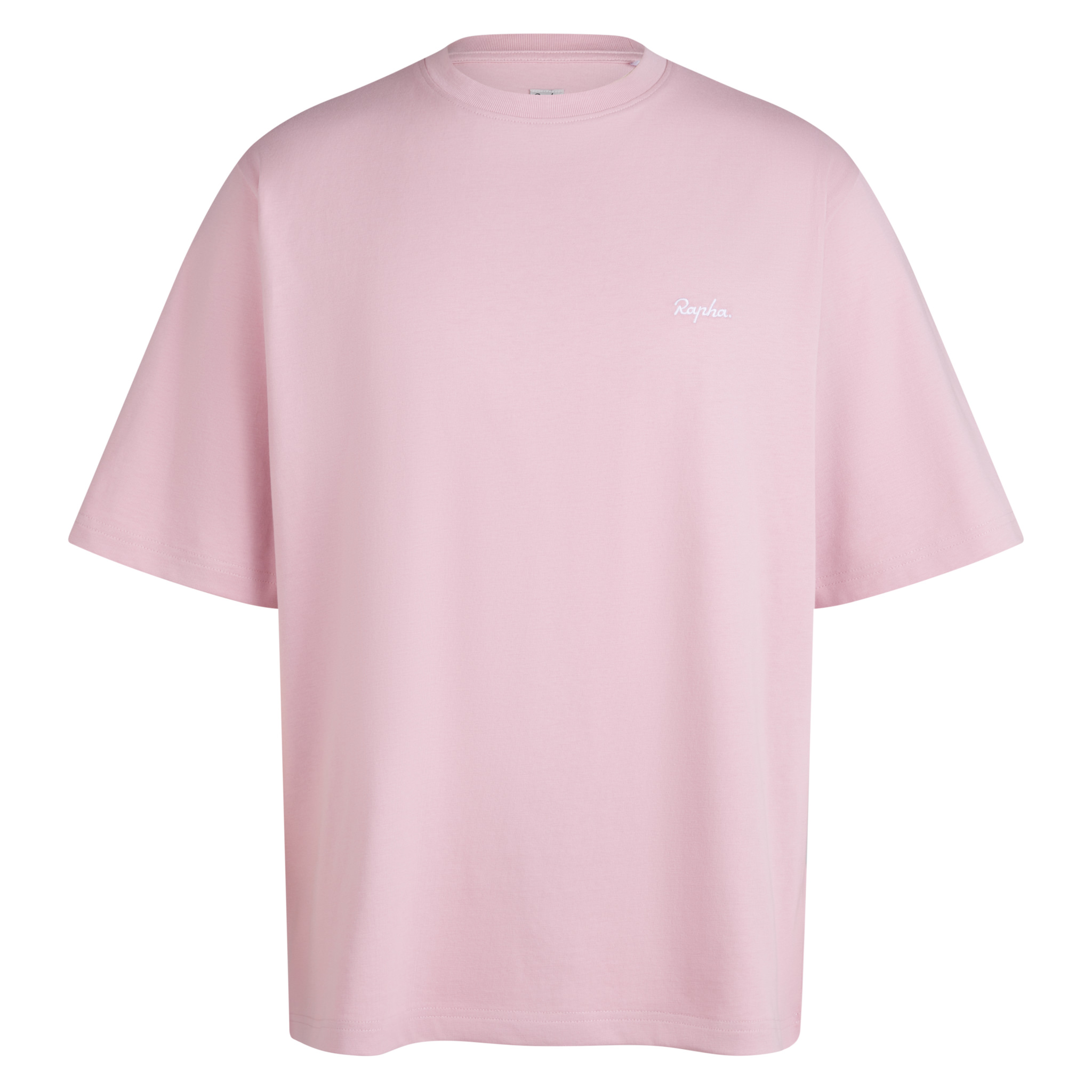 Men&apos;s Cotton Relaxed T-shirt Blush Pink / White