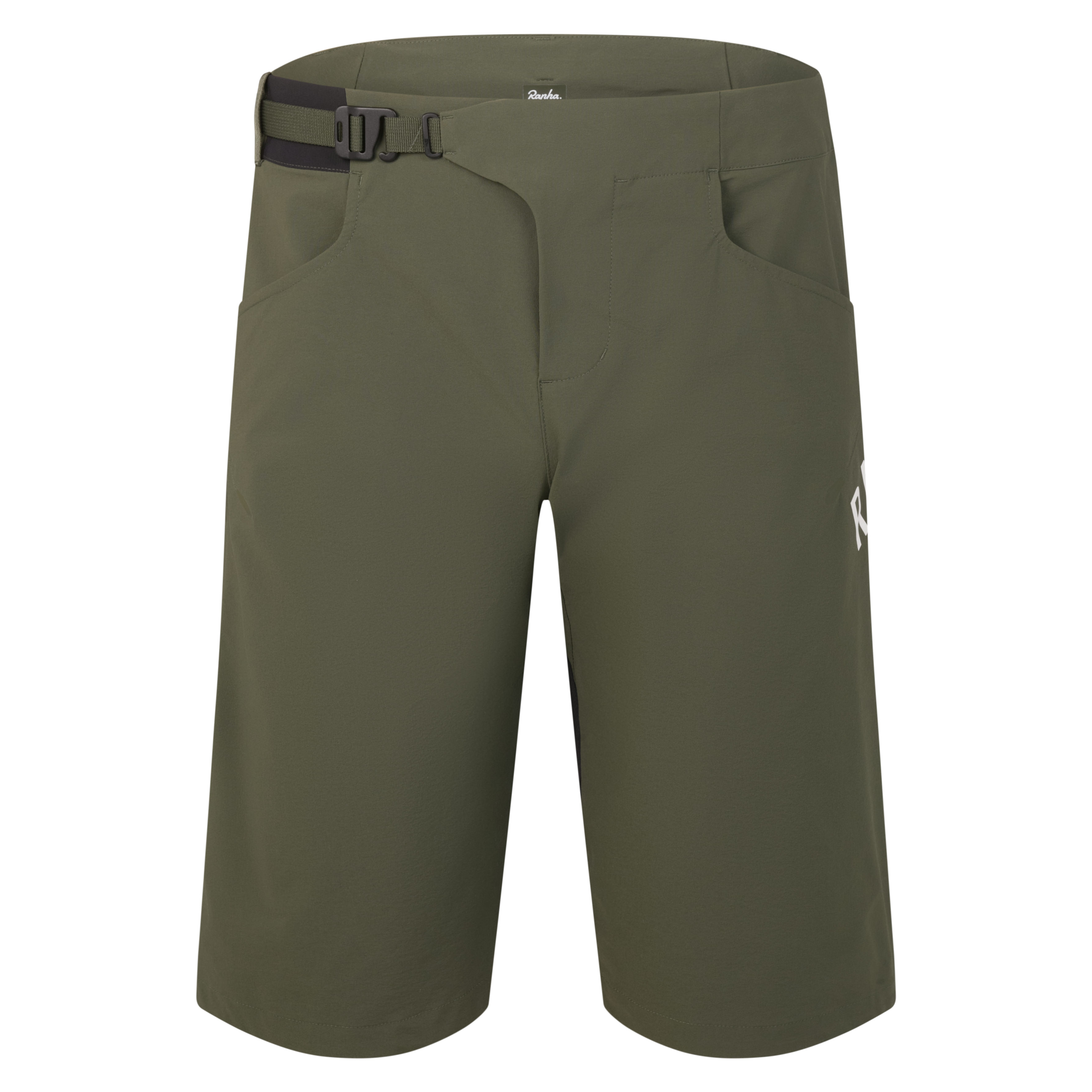 Men&apos;s Trail Finale Shorts Dark Green/White