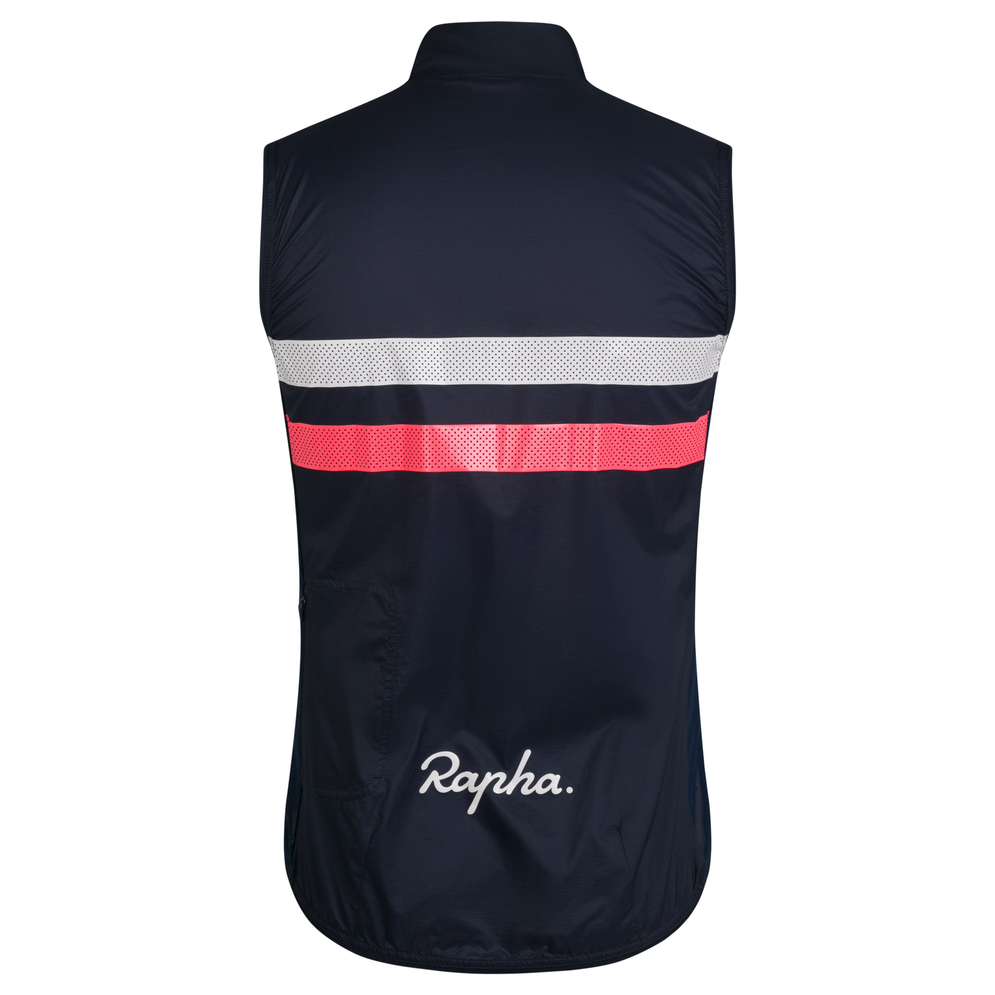 Men&apos;s Brevet Gilet Dark Navy/Hi-Vis Pink