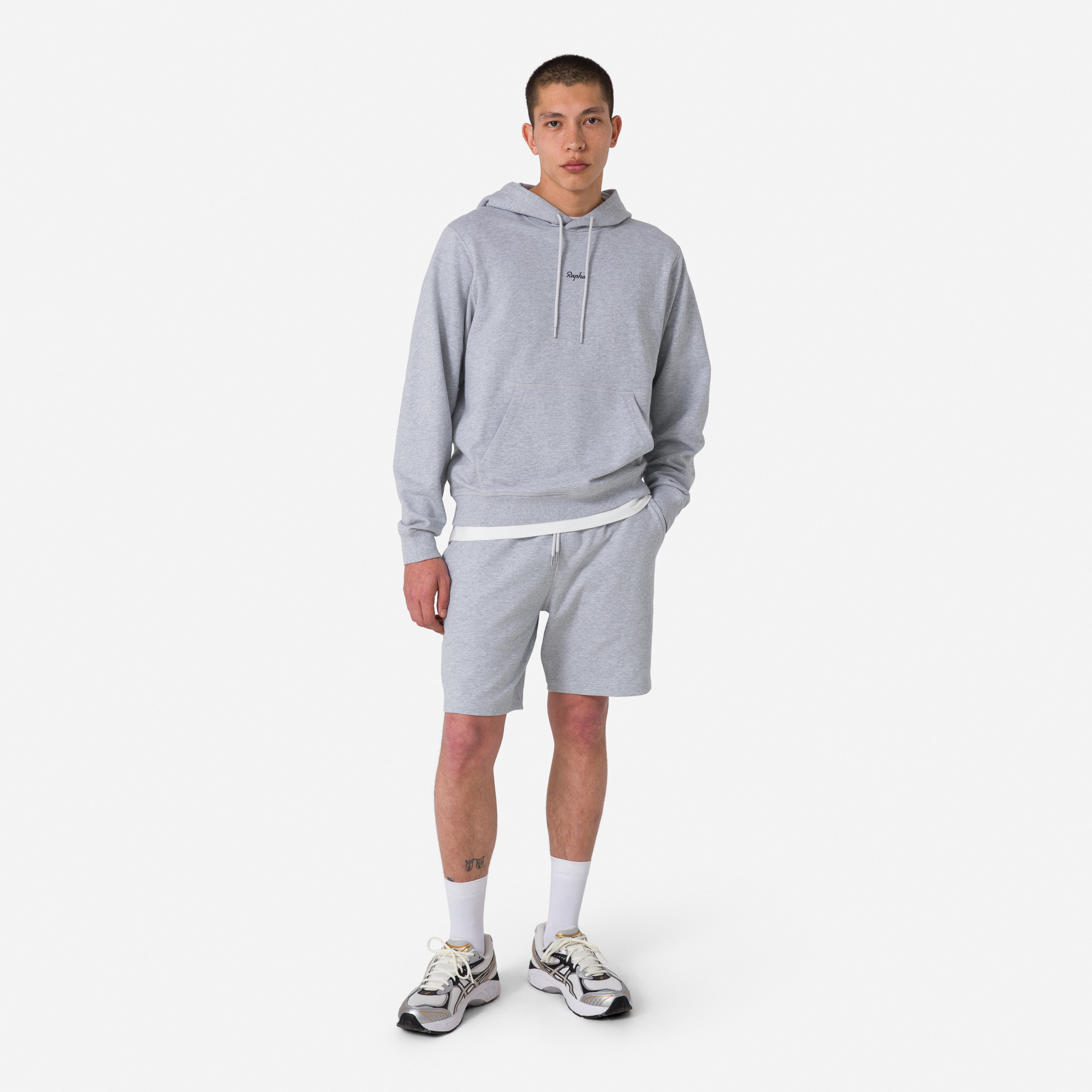 4596-Men-apos-s-Cotton-Sweatshort-Light-Grey-Marl-Grey-6.jpg Men's Cotton Sweatshort Light Grey Marl / Grey