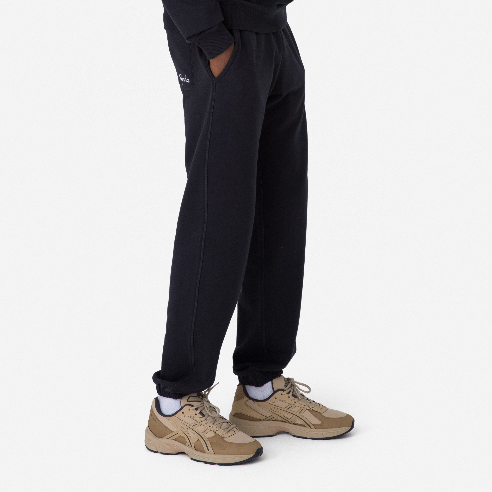 4603-Men-apos-s-Cotton-Sweatpant-Black-White-3.jpg Men's Cotton Sweatpant Black/White